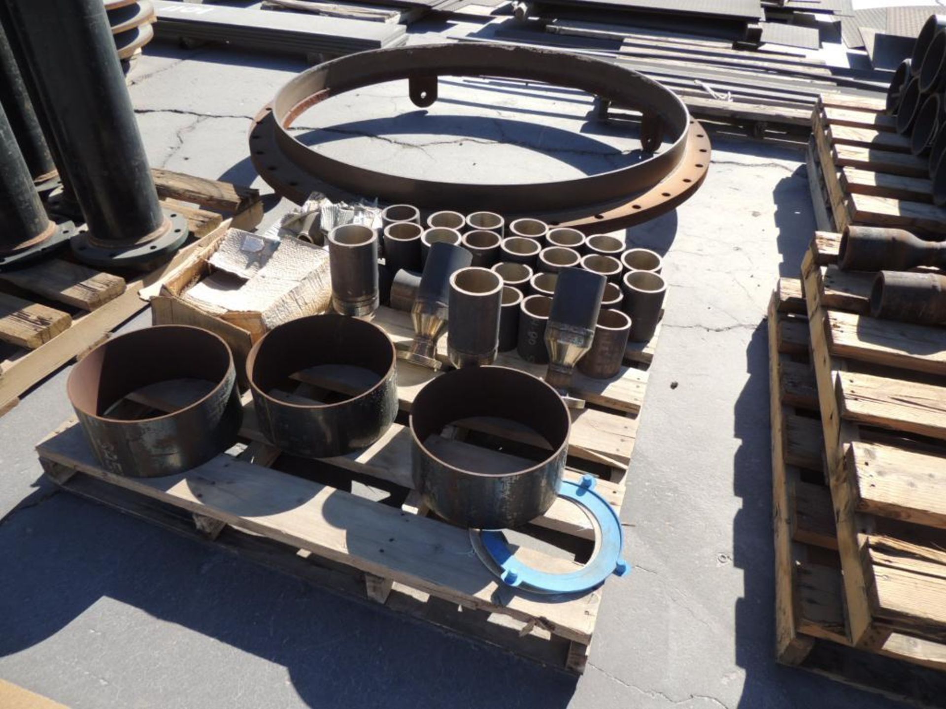 Assorted Metal Plate, Pre-Cut Material, Flanges, Pipe in Various Sizes (Yard) - Image 9 of 15