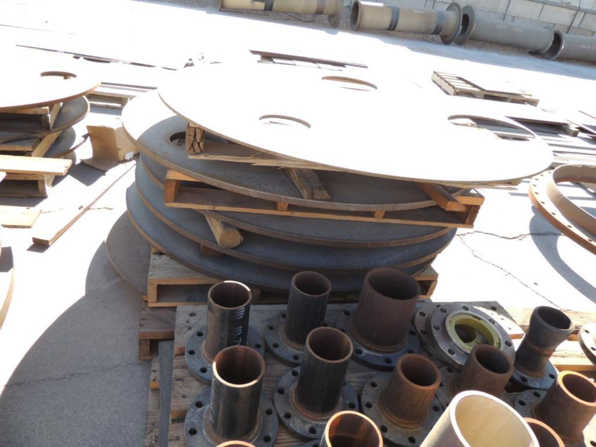 Assorted Metal Plate, Pre-Cut Material, Flanges, Pipe in Various Sizes (Yard) - Image 12 of 15