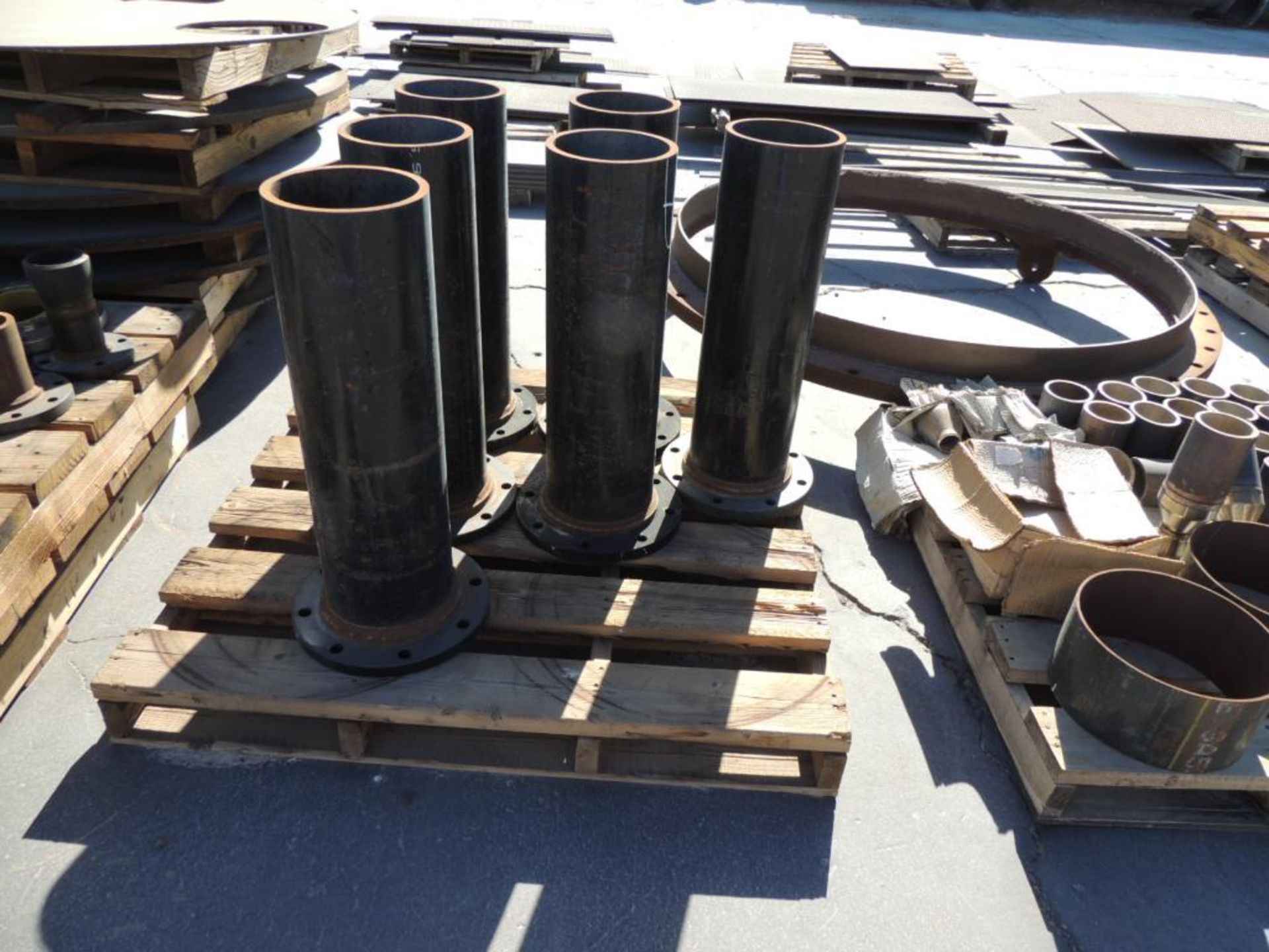 Assorted Metal Plate, Pre-Cut Material, Flanges, Pipe in Various Sizes (Yard) - Image 10 of 15