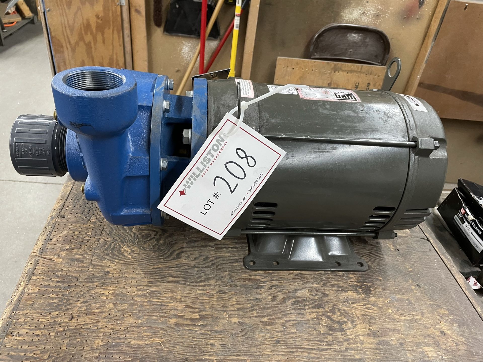 Centrifulgal Pump 2.5" x 2" x 6.50" impeller / buna carb/cer seal /WEG 10 HP ODP 3500 RPM 3/60/208- - Image 3 of 7