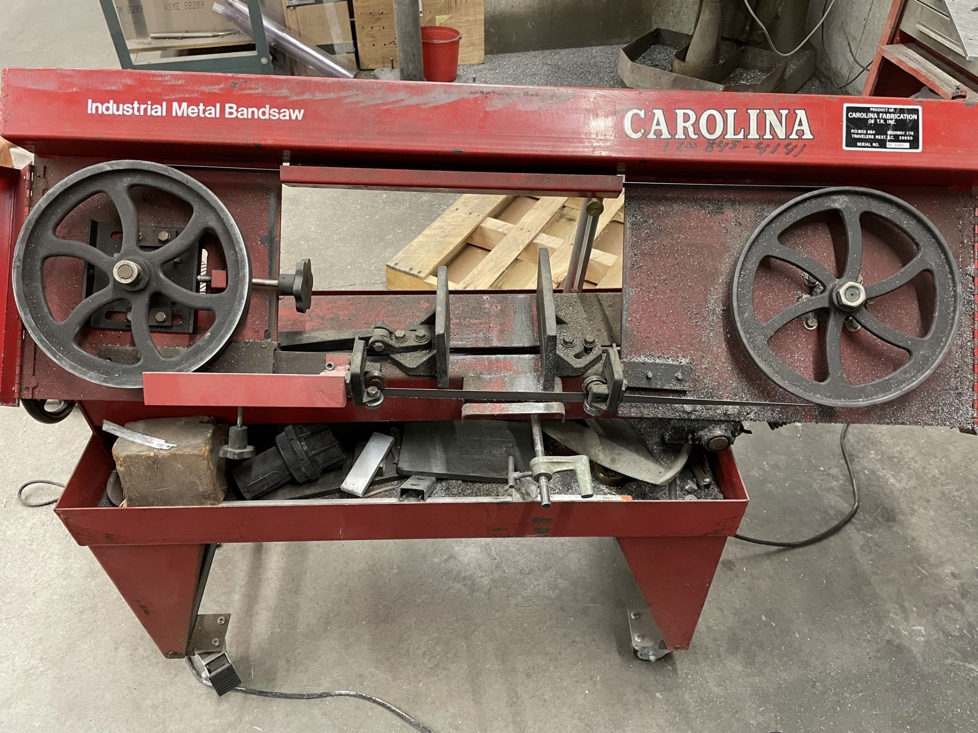 Carolina Horz. Band Saw - SN# CF22091 / 12” Capacity / 3/4HP - Bild 3 aus 8