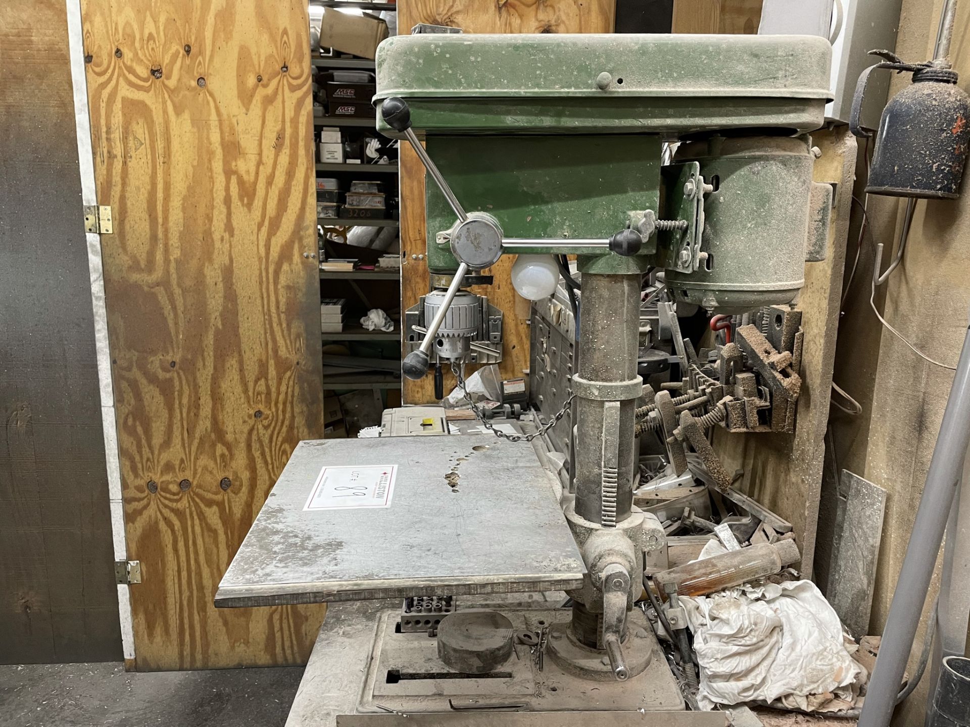 Central Machine Drill Press - Model 933 / 6” Throat / 1/4HP / 18” x 13” Sub-Table / 12” Round Table - Image 3 of 5