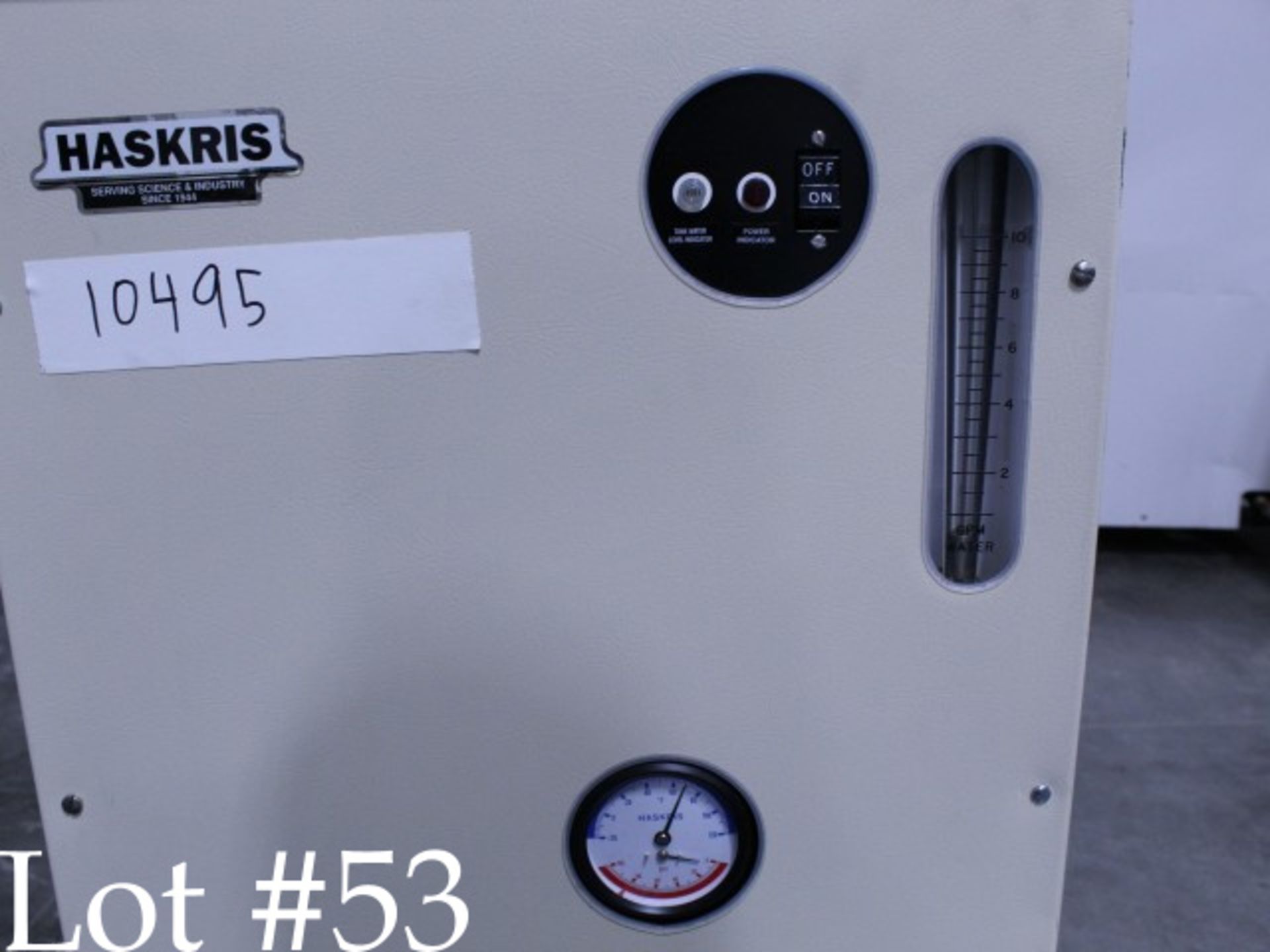 1.25 Ton Haskris Non-Refrigerated/Water Cooled Chiller - Image 6 of 7