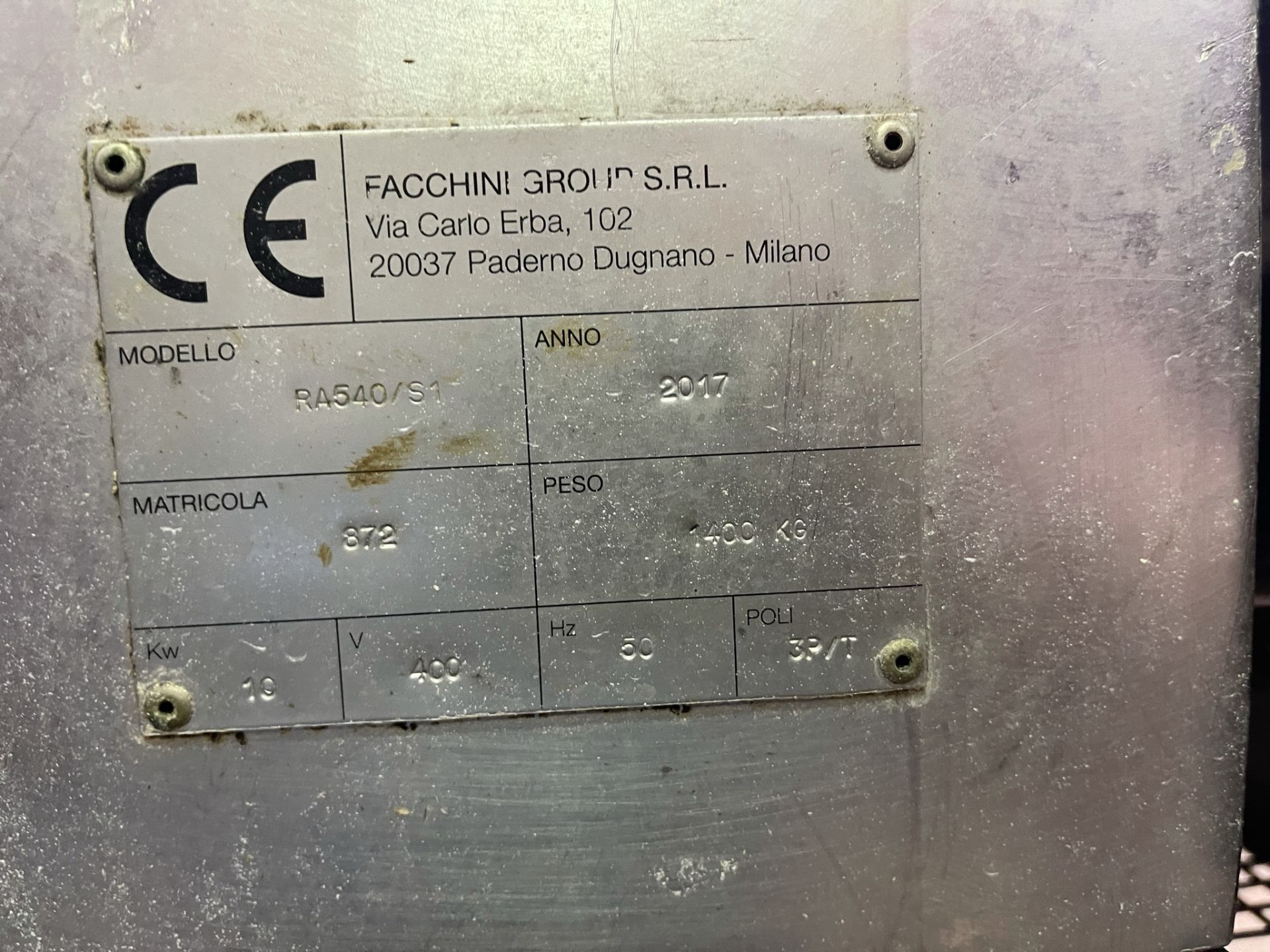 Facchini Tortellini Machine - Image 5 of 12