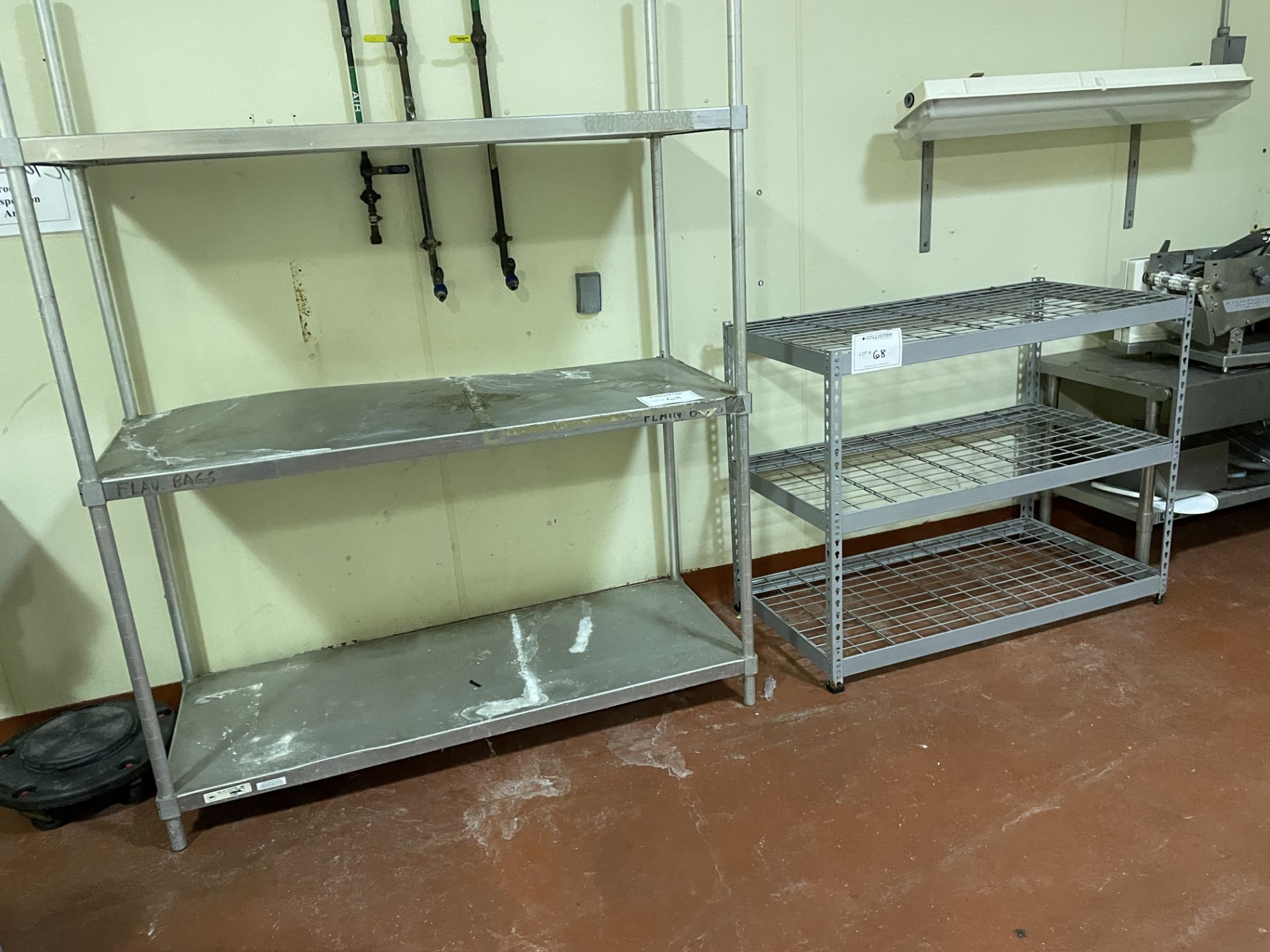 2 SHELVING UNITS