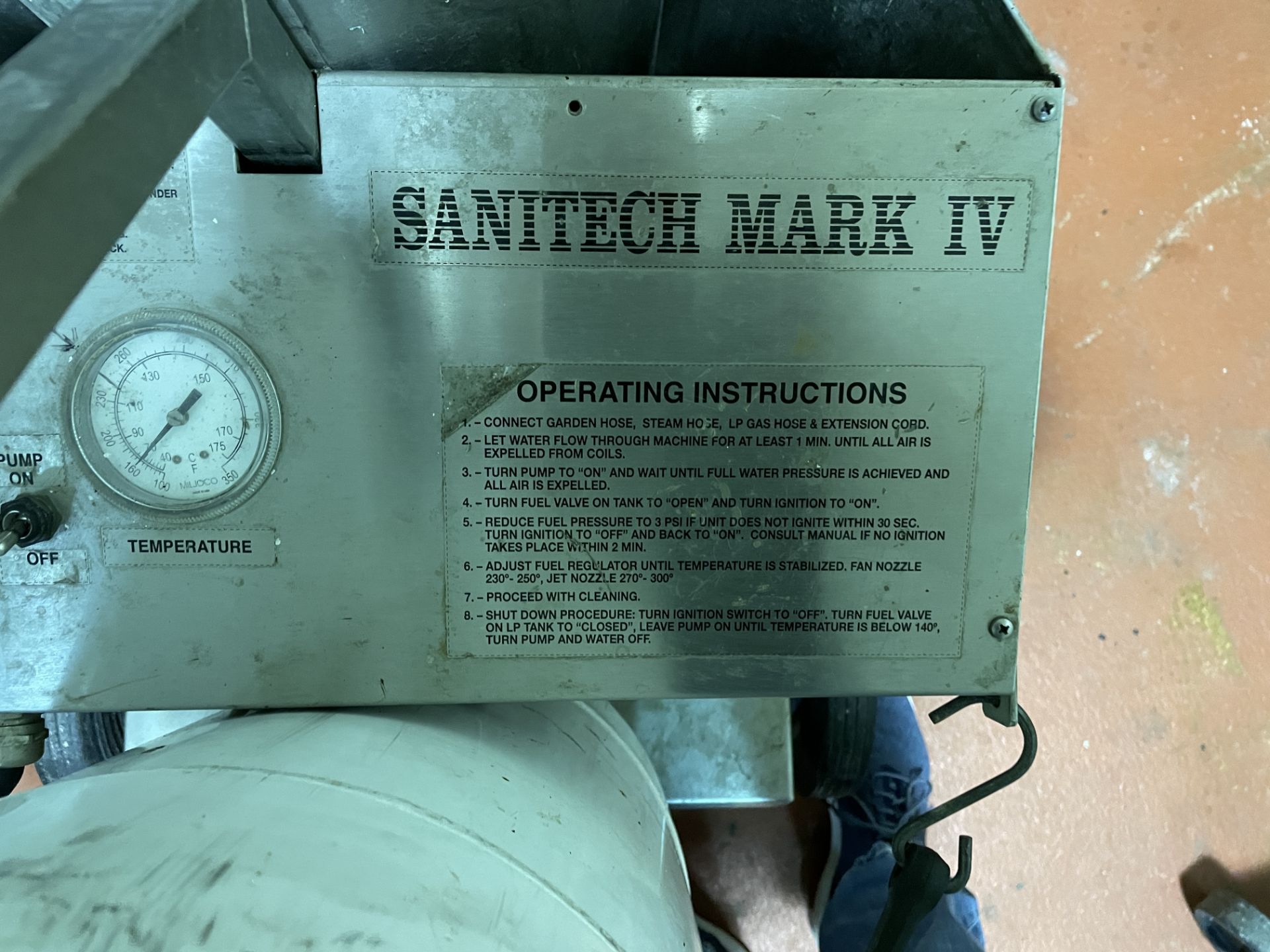 Sanitech Mark IV Propane High Pressure Sanitizer/Sterilizer - Image 5 of 7