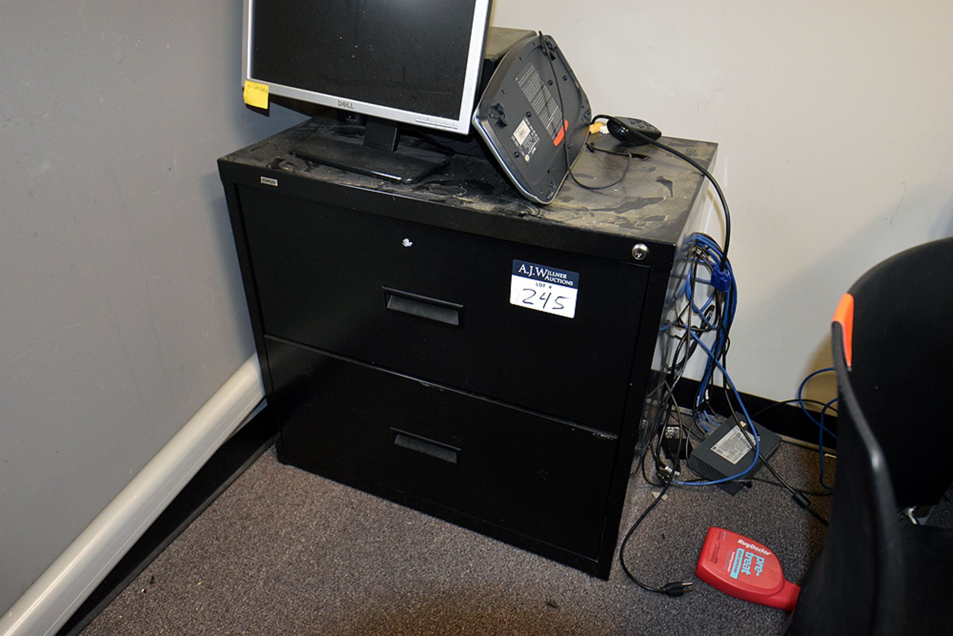 {LOT} U-Shape Office Desk w/ Leather Chair etc. - Image 5 of 5