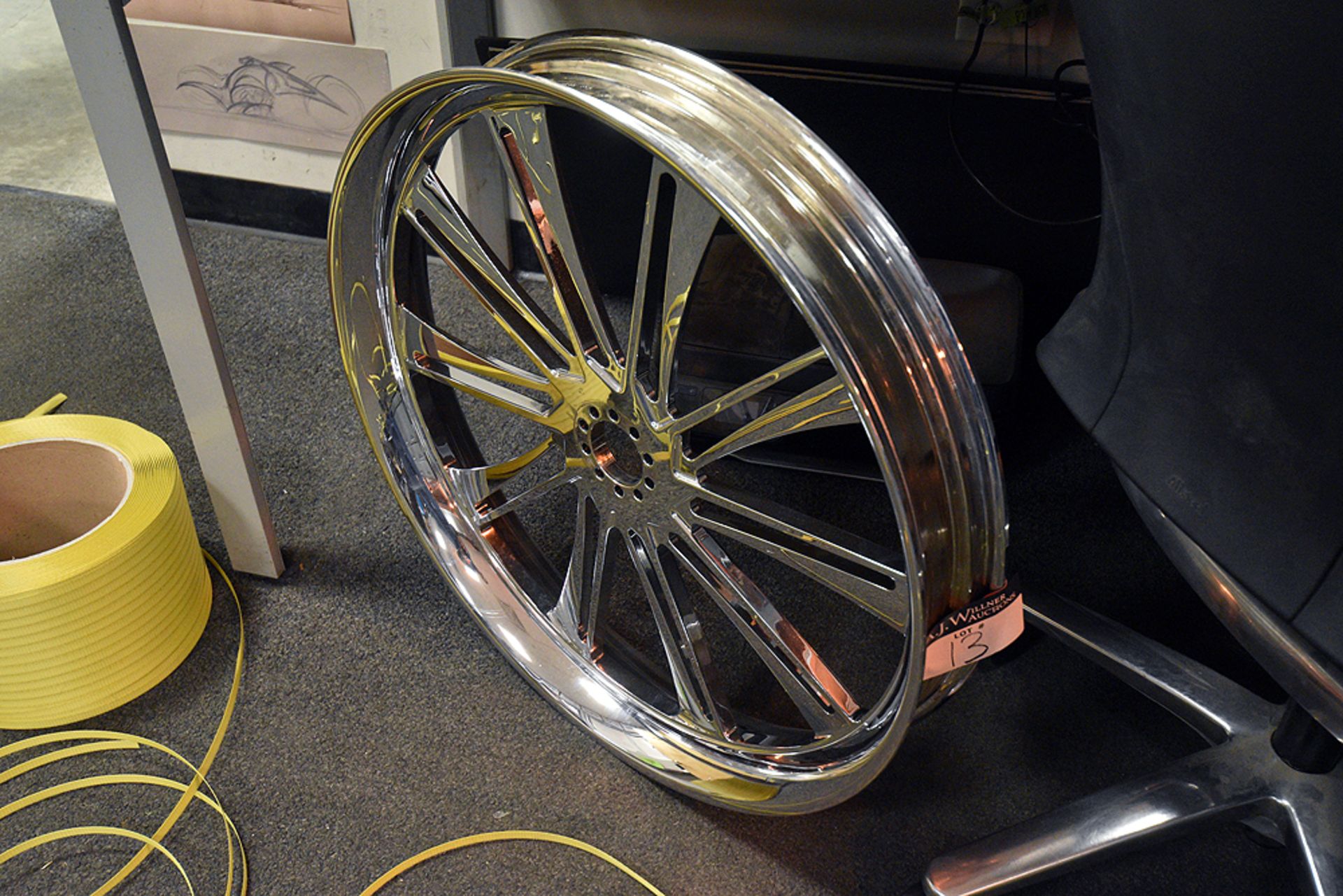 Custom 27" Motorcycle Rim - Image 2 of 2