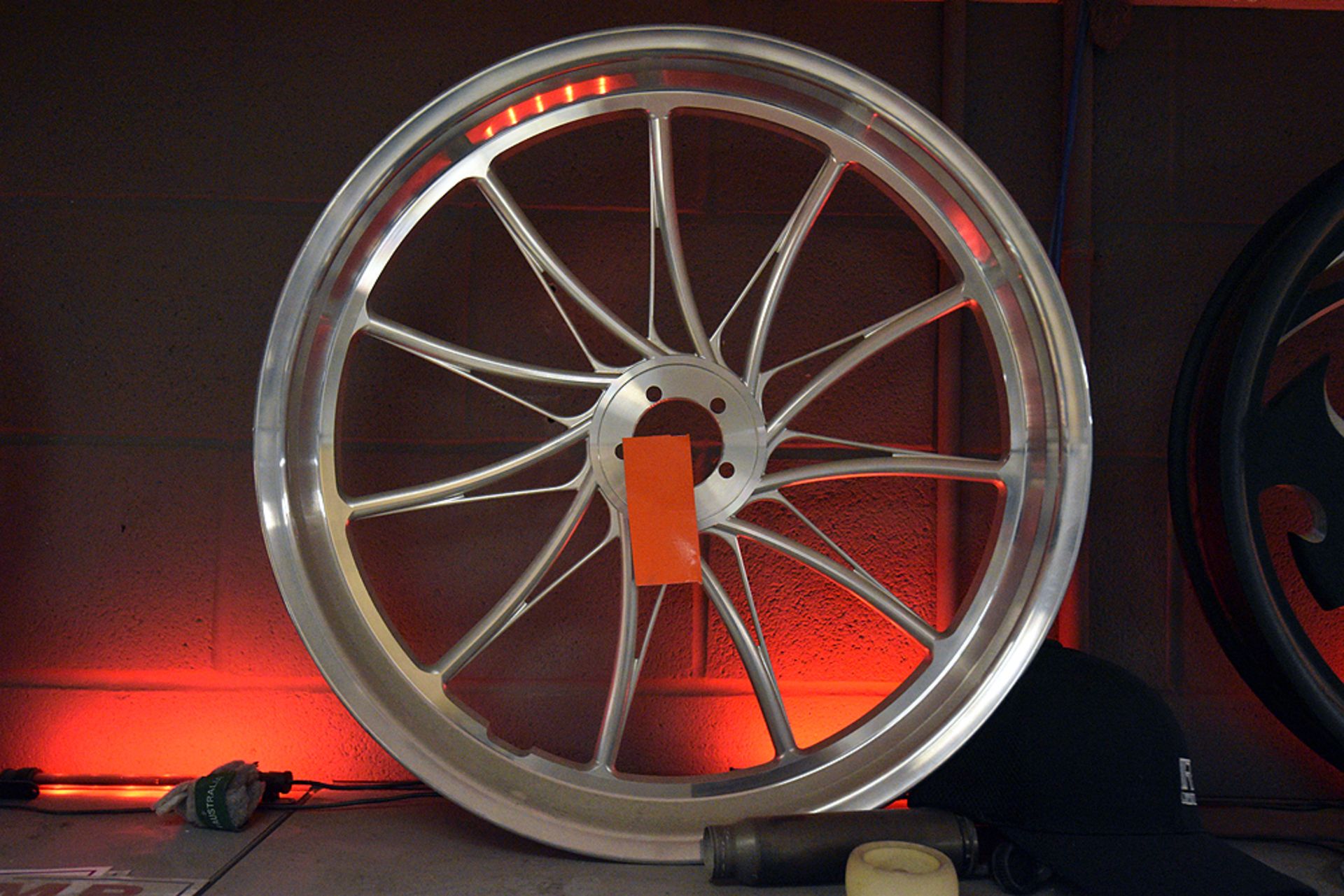 Custom 22" Motorcycle Rim - Image 2 of 2