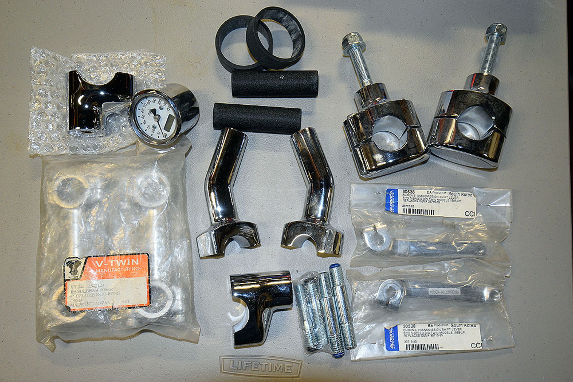 {LOT} Chrome Handle Bar Components