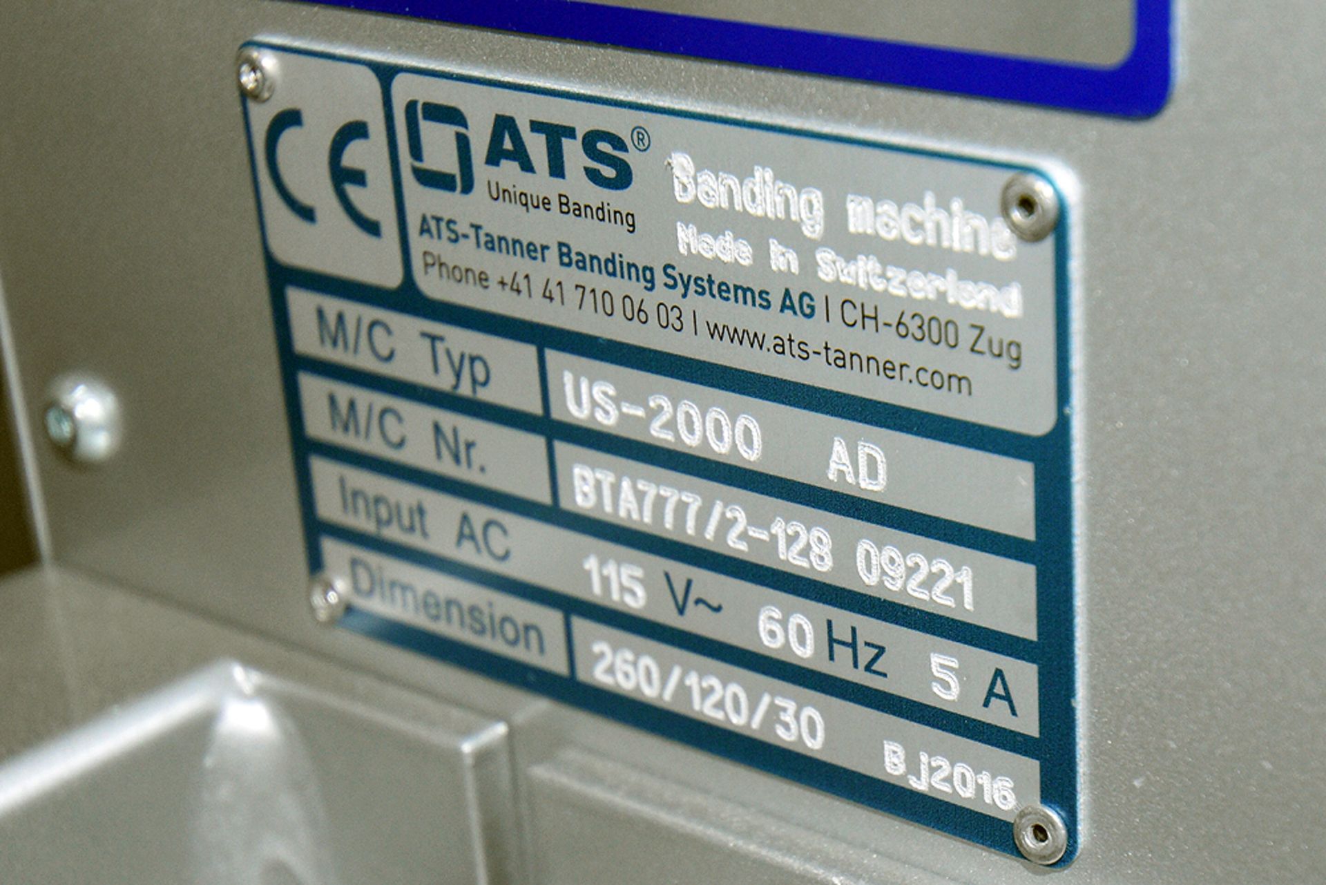 ATS US-2000 SCB-PH Horizontal and Vertical Stacking, Automatic, Banding System - Image 11 of 17