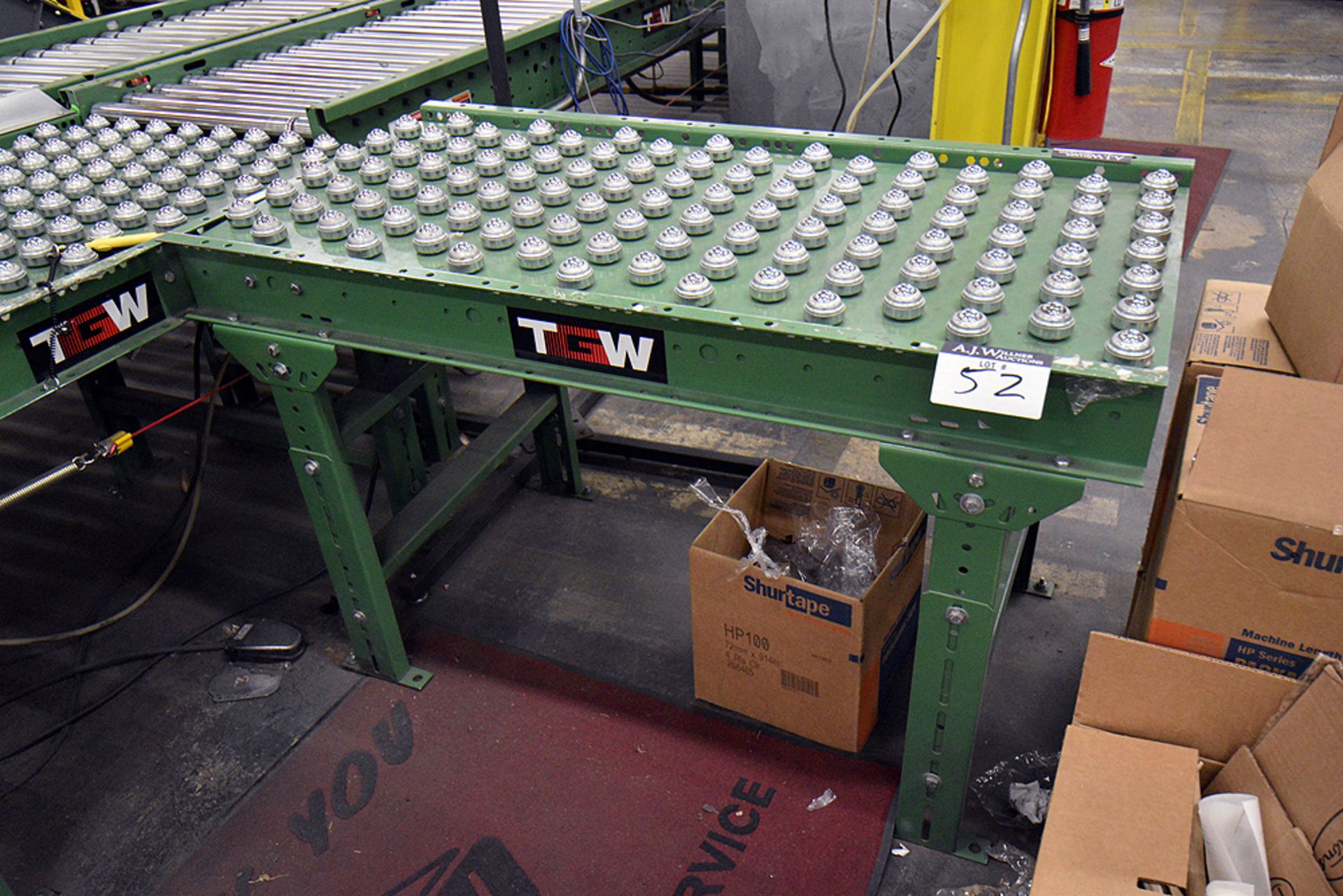 TGW Adjustable Ball Transfer Table (48"x24-1/2"x29-1/2")