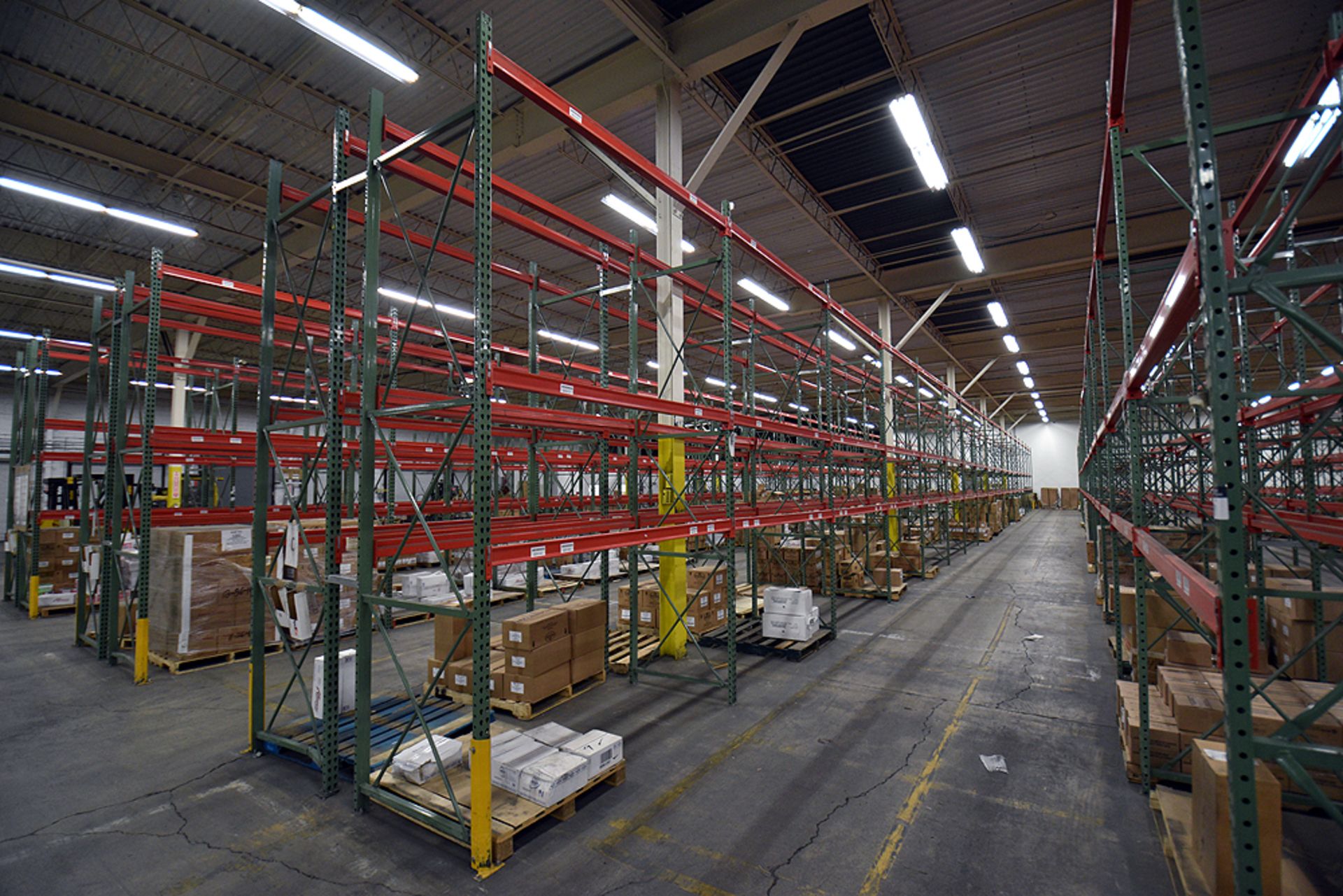 Group of 36 Sections of Teardrop Style Pallet Racking, 14' x 42" - Image 2 of 3