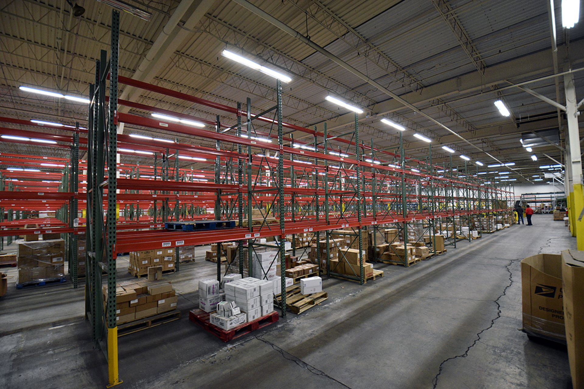 Group of 26 Sections of Teardrop Style Pallet Racking, 14' x 42" - Image 2 of 3