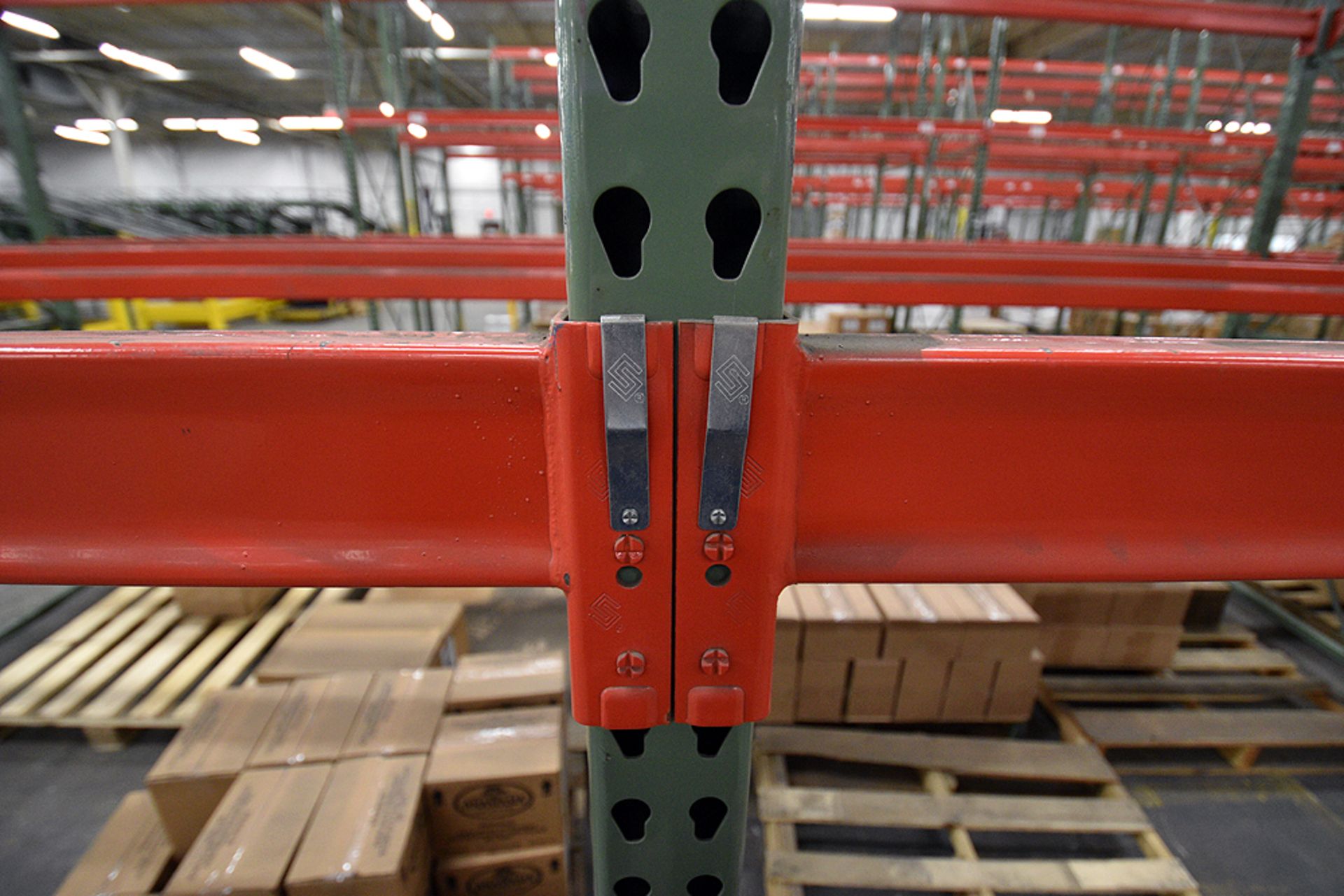 Group of 36 Sections of Teardrop Style Pallet Racking, 14' x 42" - Image 3 of 3