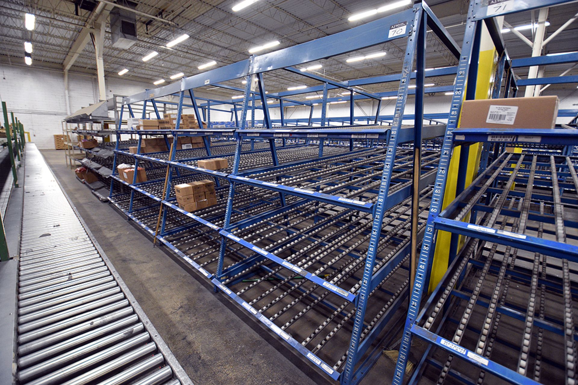4-Tier Gravity Fed, Carton Flow Rack (124"x249"x95"H) (108"x1" Rollers) - Image 3 of 3