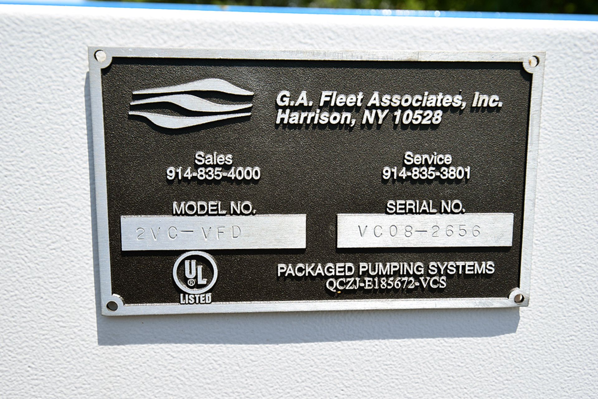 G.A. Fleet Associates Pump Control Unit Model: 2VC-VFD - Image 4 of 4