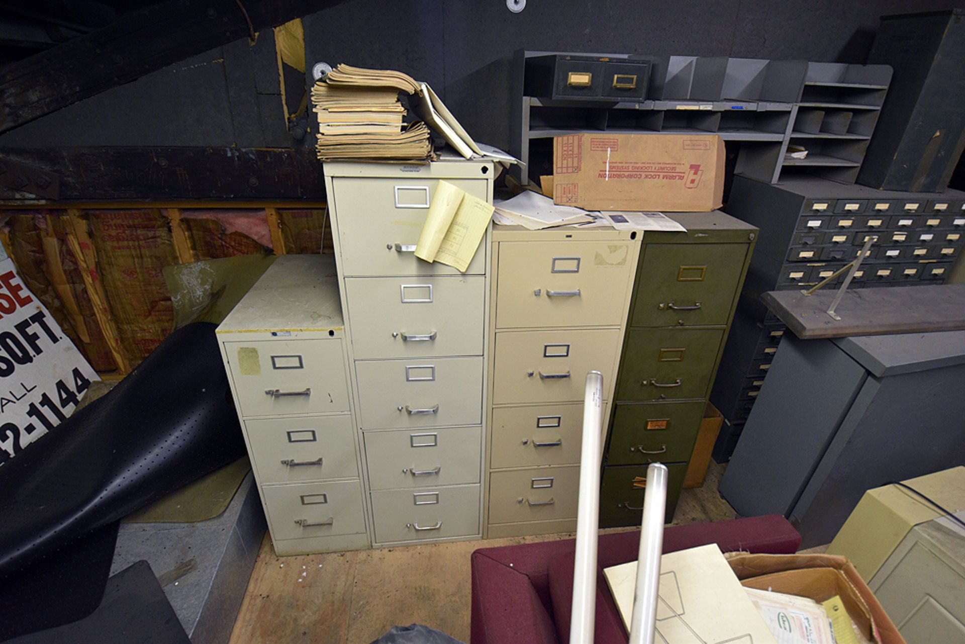 Furniture Throughout Room: File Cabinets, Sofa, Flat Files & Electronics (NO CAMERA EQUIP) - Image 3 of 10