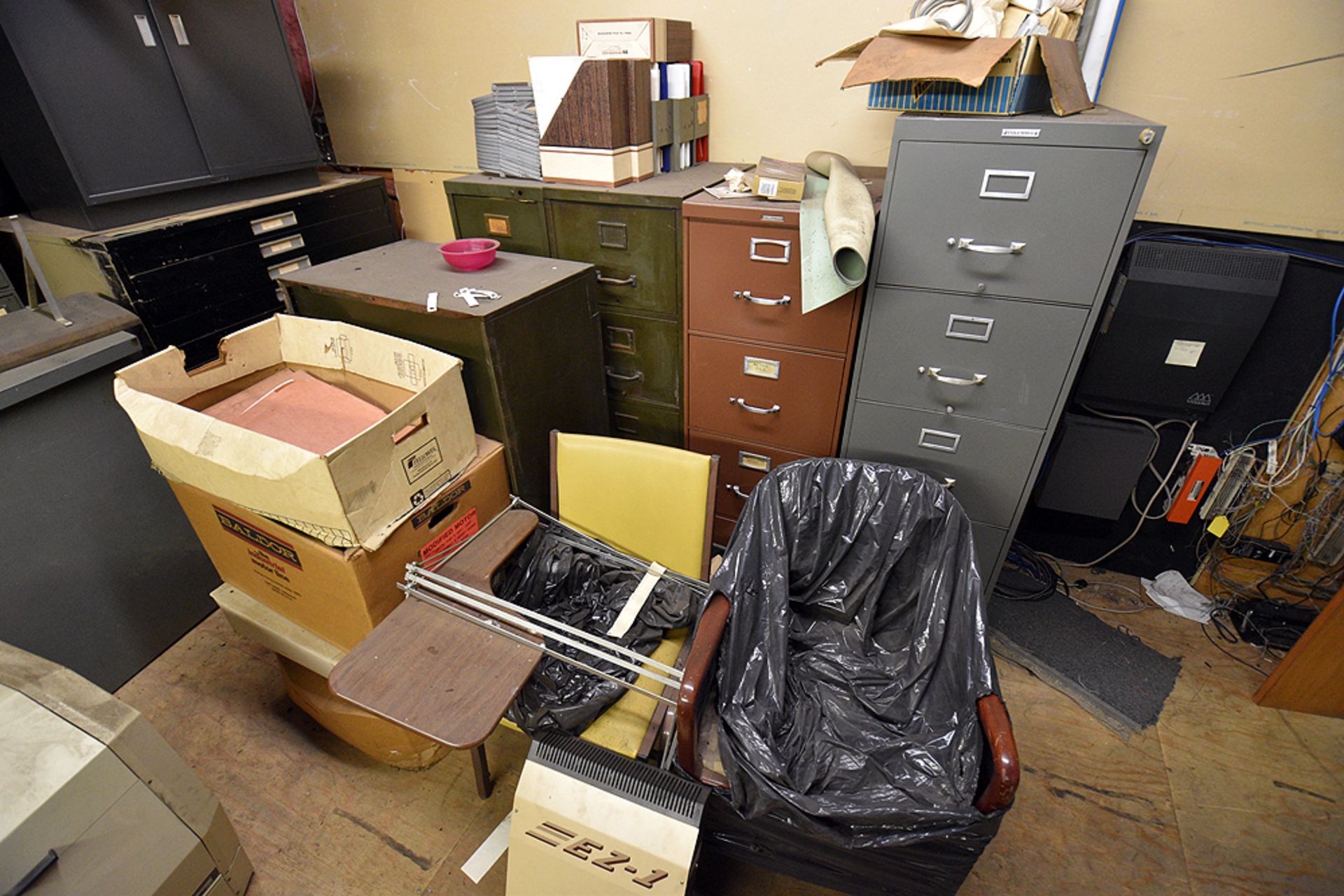 Furniture Throughout Room: File Cabinets, Sofa, Flat Files & Electronics (NO CAMERA EQUIP) - Image 5 of 10
