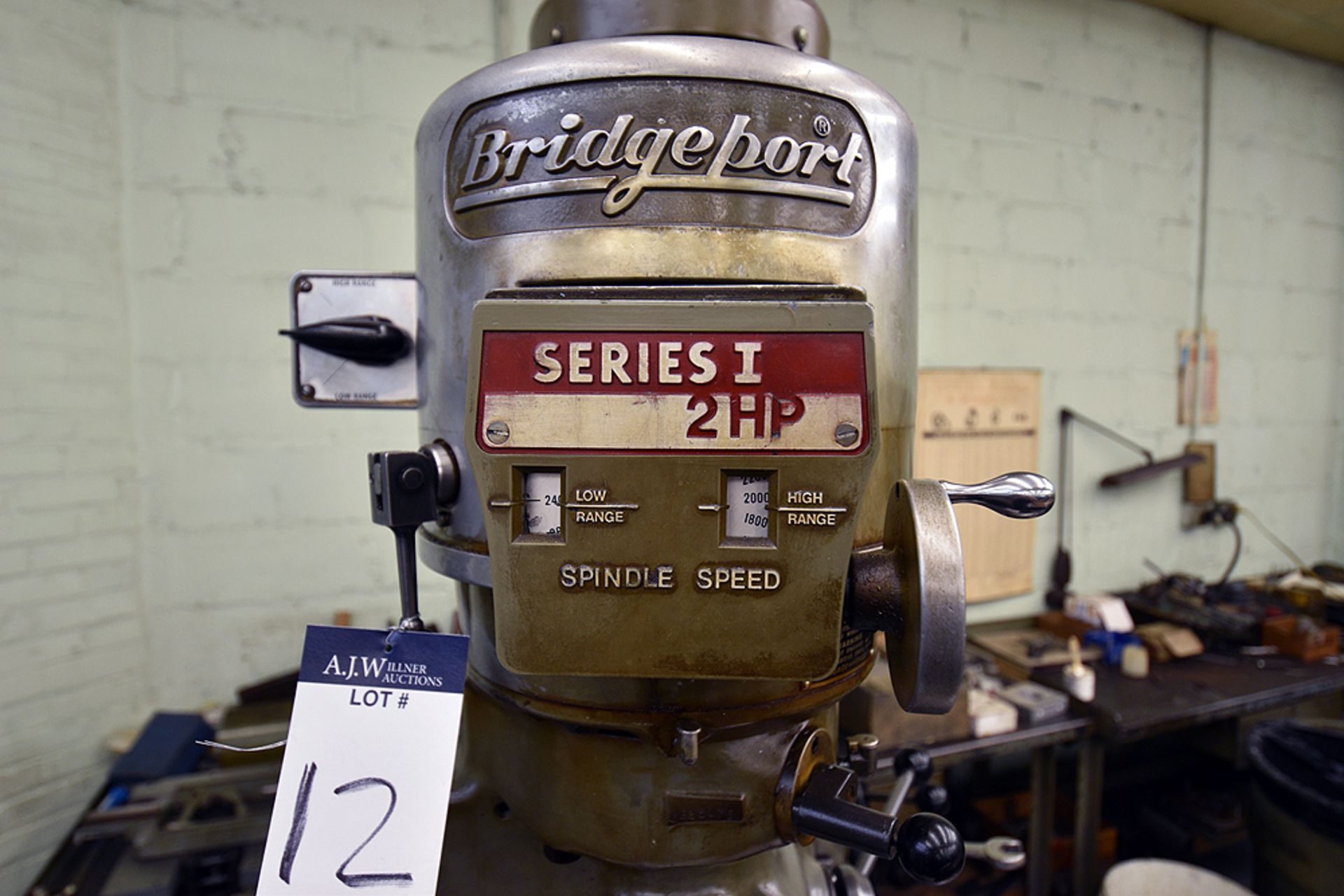 Bridgeport Serial Number: 12BR211773 Series 1, 2hp, Vertical Milling Machine w/42" Table w/ Servo - Image 5 of 12