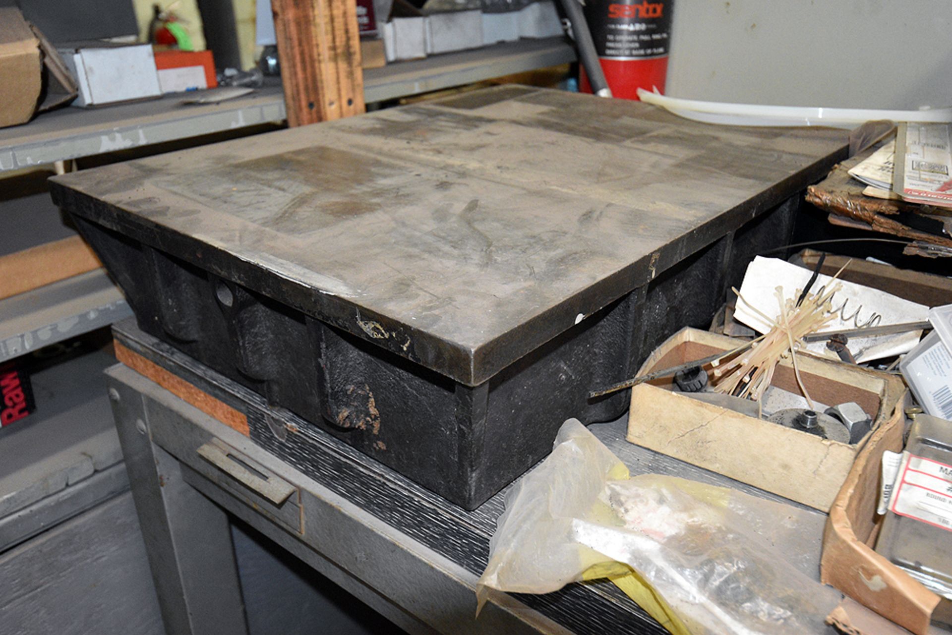 Work Surface w/Contents (Pump Parts) - Image 3 of 6