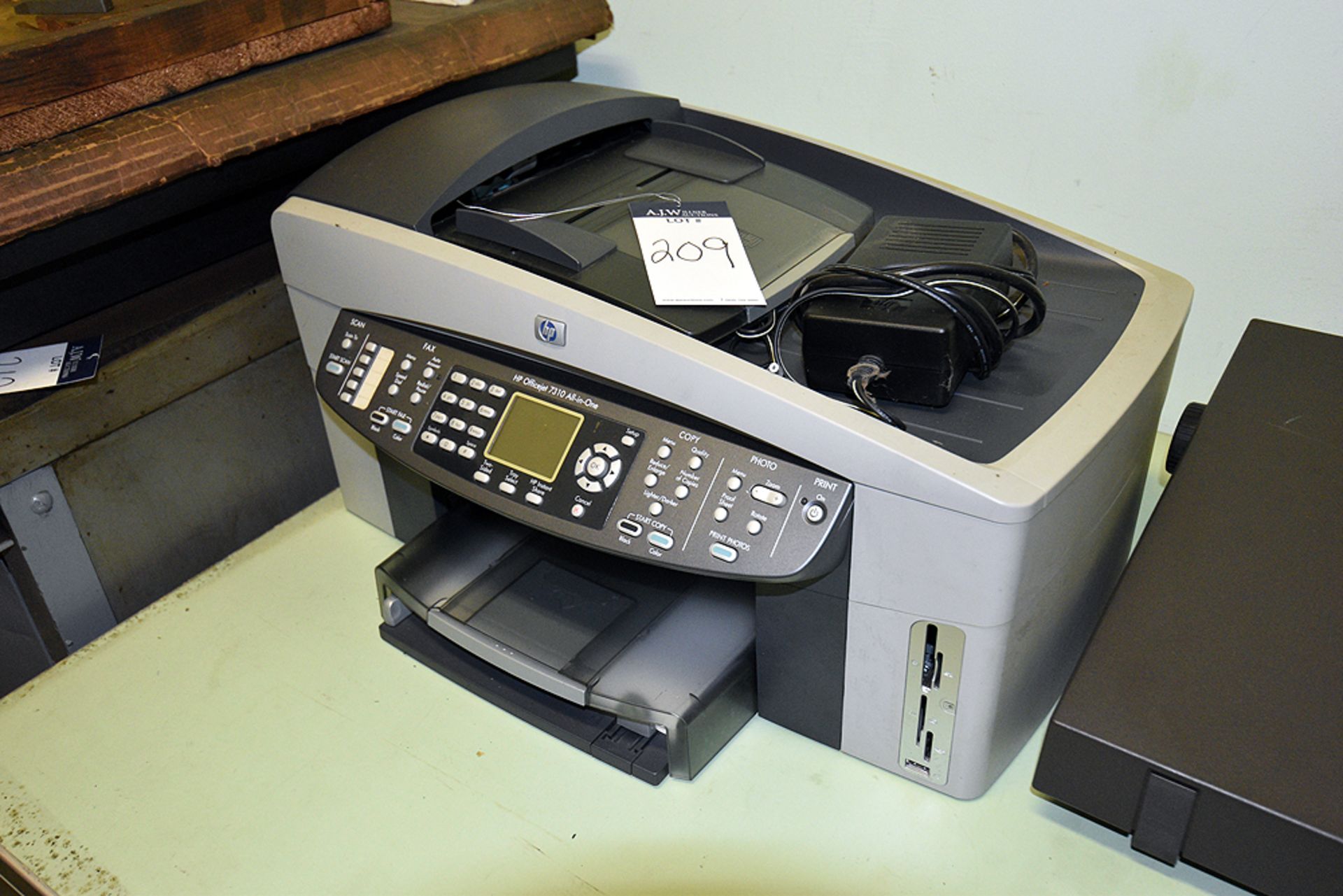 HP Officejet 7310, Brother Student Writer XL 1, AT&T Superspell 6110, Table & File Cabinet - Image 4 of 4