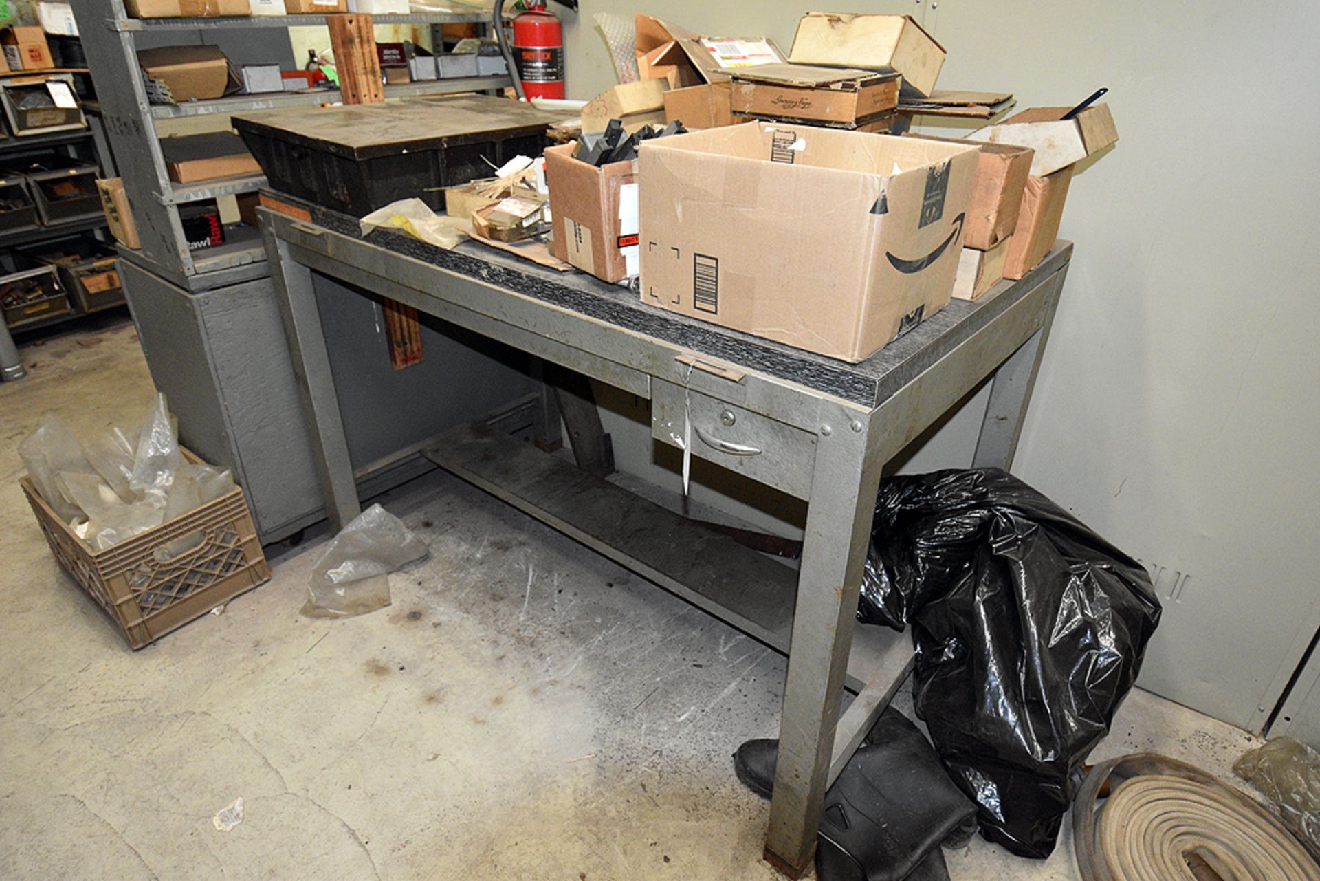 Work Surface w/Contents (Pump Parts) - Image 4 of 6