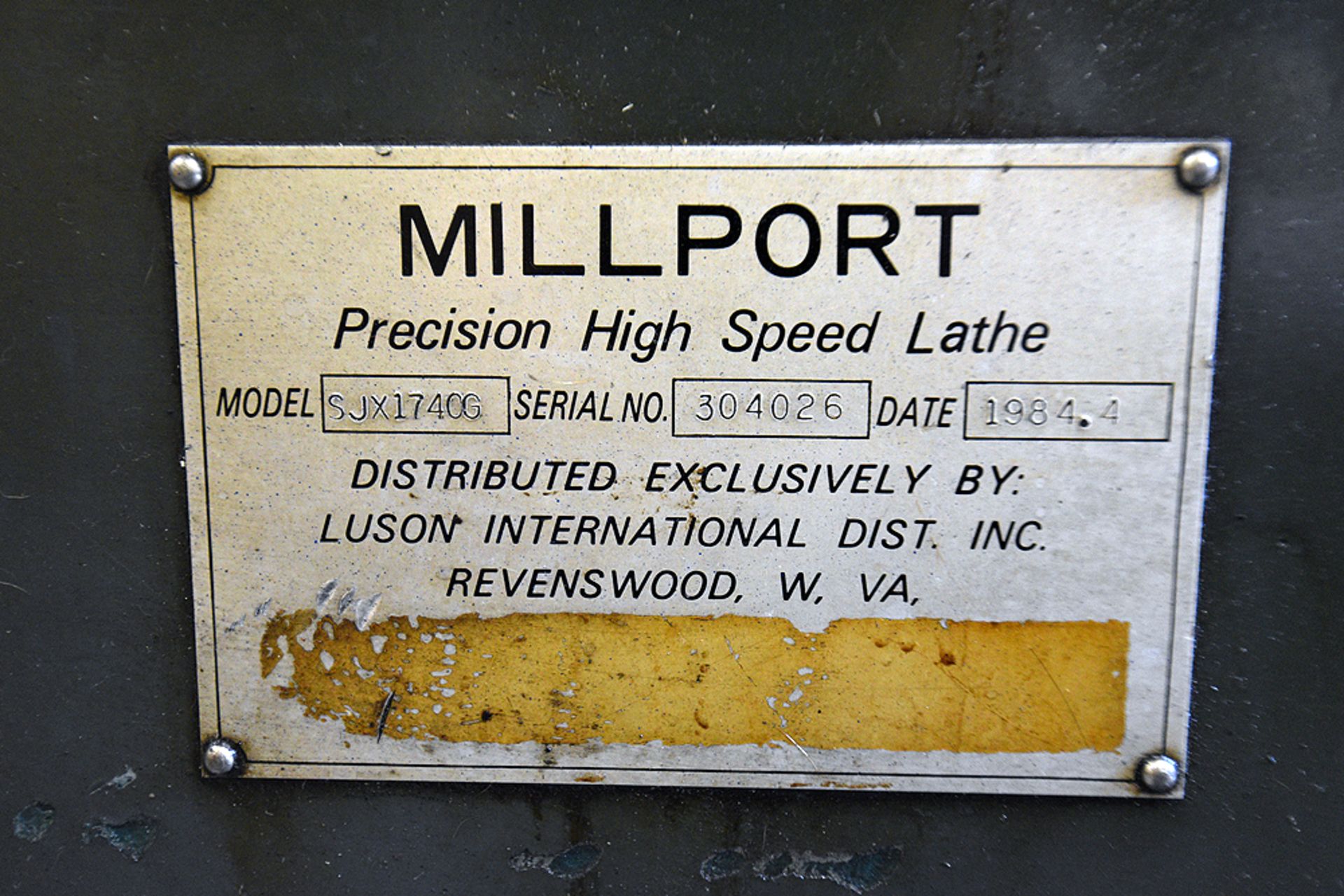Millport SJX1740G, s/n 304026, 230v 3-PH, Lathe (40" DBC & 18" Swing) & Bison 3-Jaw Chuck (10"x3.5") - Image 12 of 13