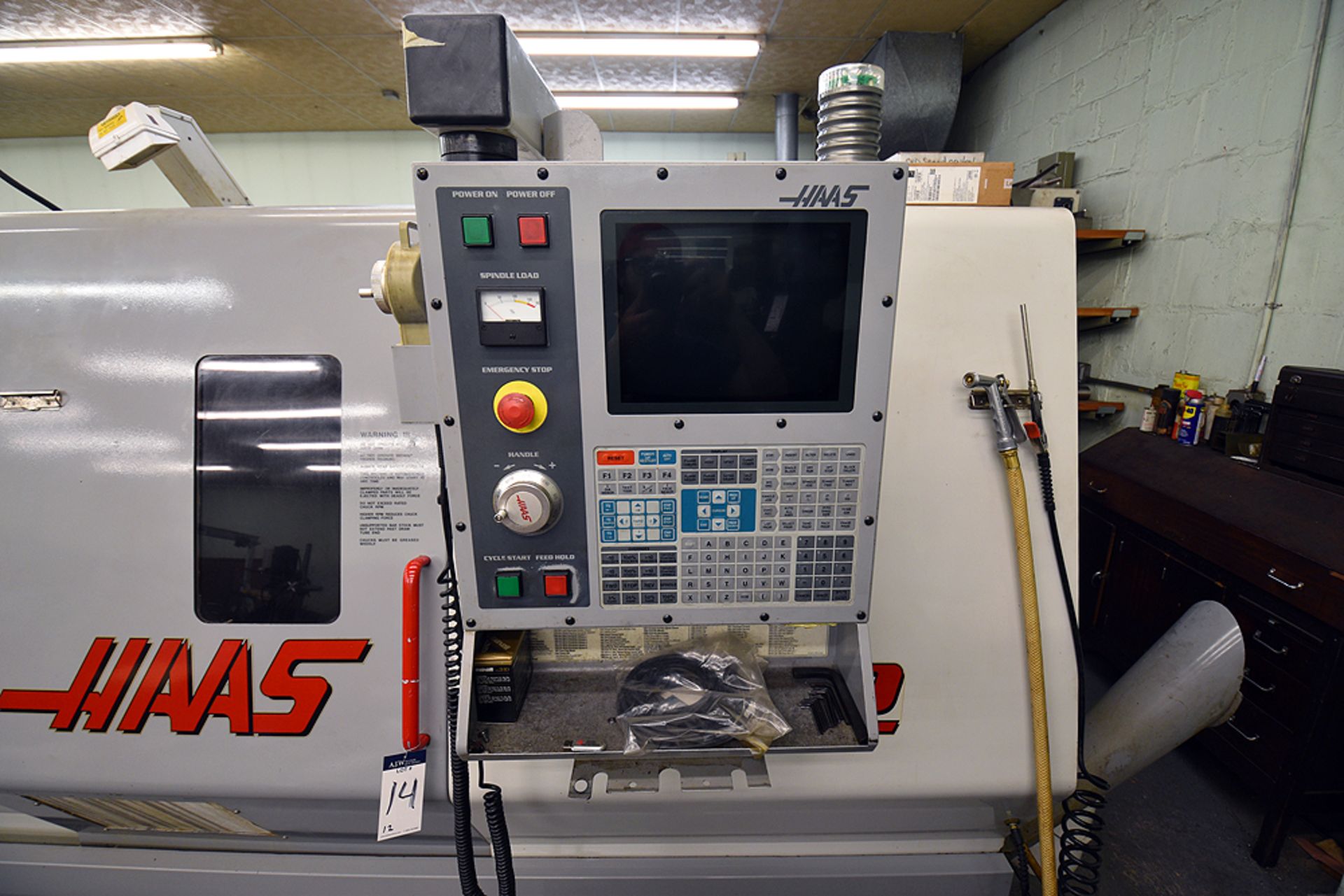 2002 Haas SL30T CNC Lathe Serial Number: 65057, 208v/230v, 3-Phase w/Rexroth Hydraulic Power Unit - Image 10 of 23