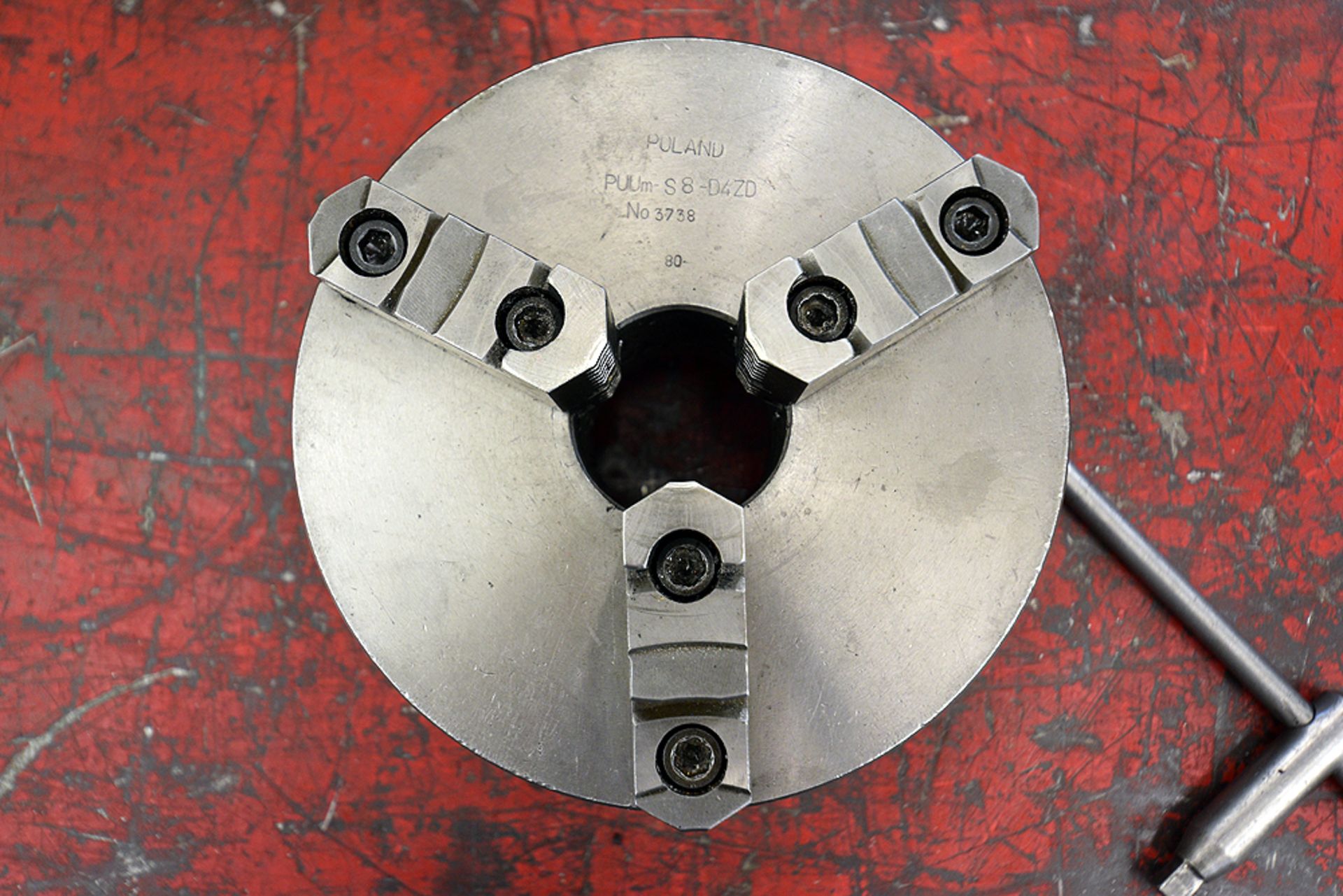 Poland PUUM-S8-D4ZD 3-Jaw Chuck (8"x3.5") - Image 3 of 4