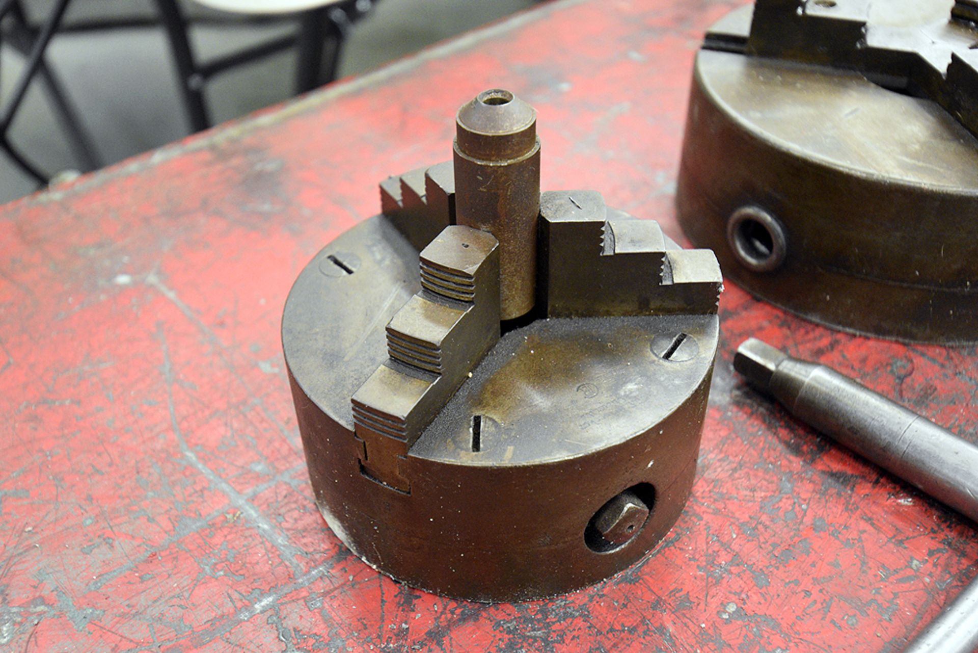 {each} 3-Jaw Chuck (6.5"x2.5") and JT Reinecker 3-Jaw Chuck (4 3/4" x 2 1/8") - Image 2 of 7