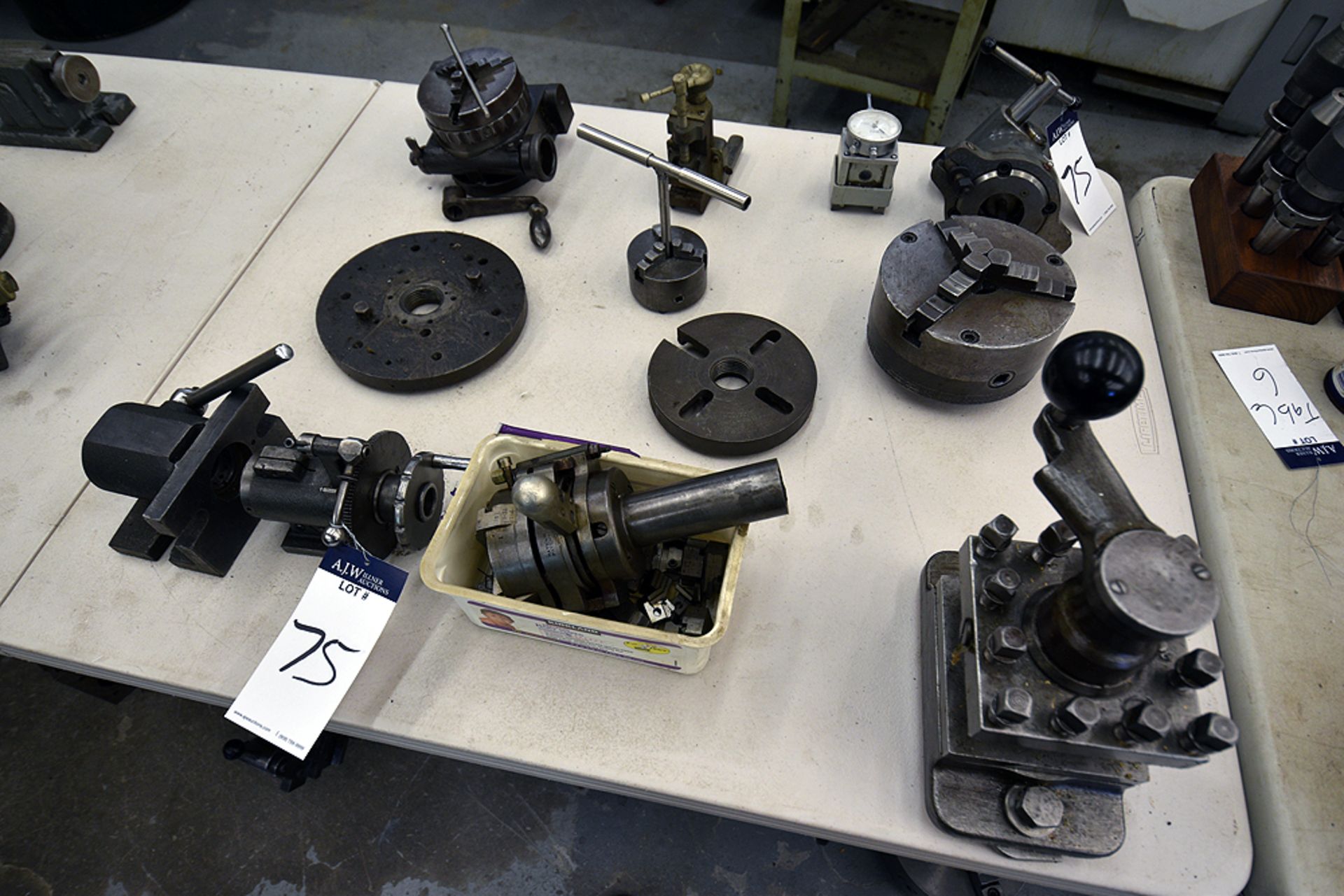 Group of Ass't Machine Parts: Chucks, Indexers, Etc.