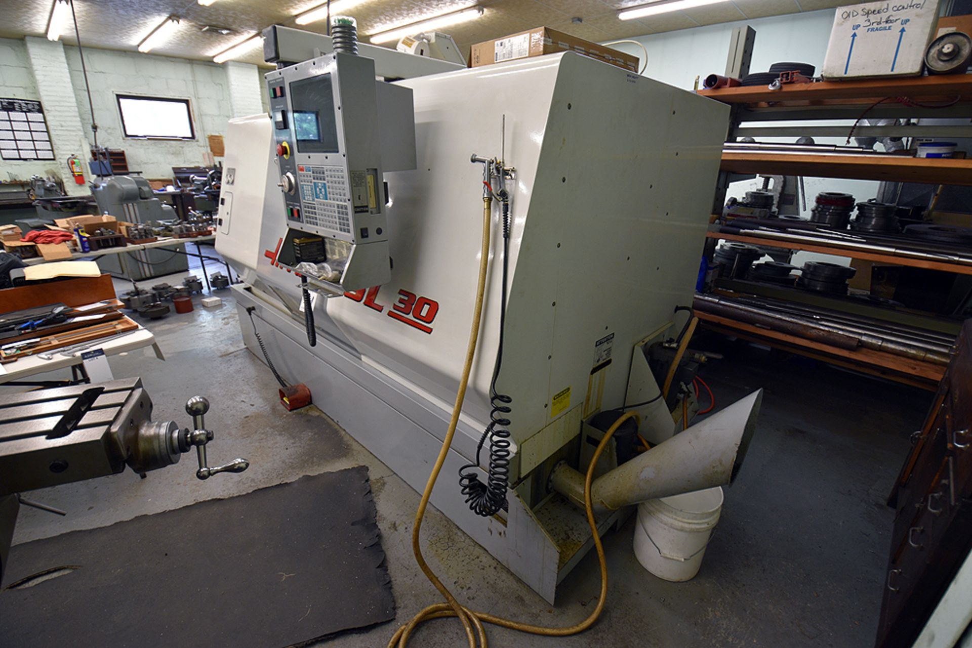 2002 Haas SL30T CNC Lathe Serial Number: 65057, 208v/230v, 3-Phase w/Rexroth Hydraulic Power Unit - Image 3 of 23