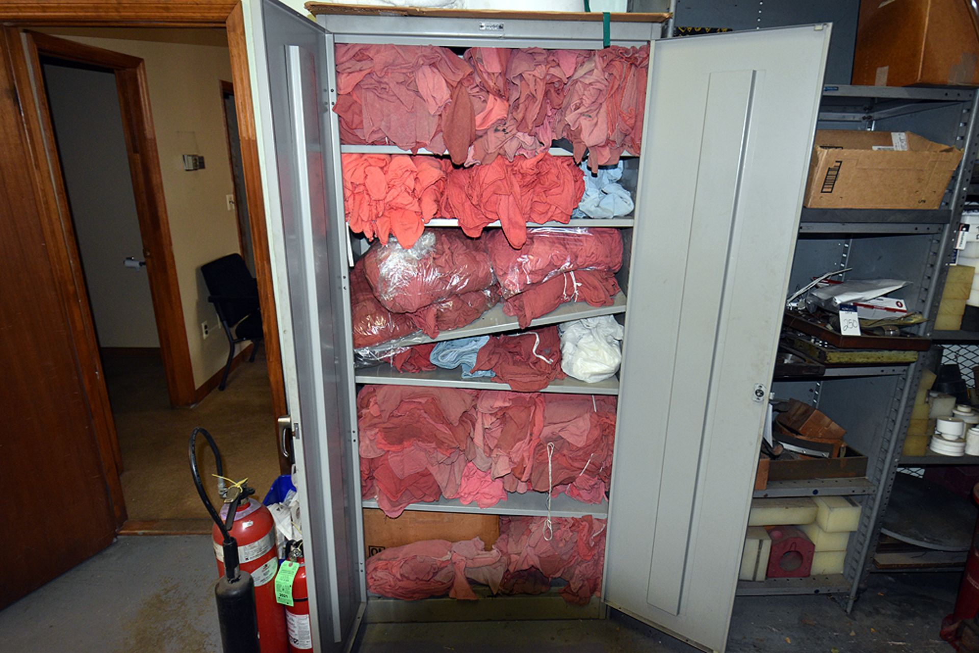 2-Door Metal File Cabinets w/Contents (Rags)