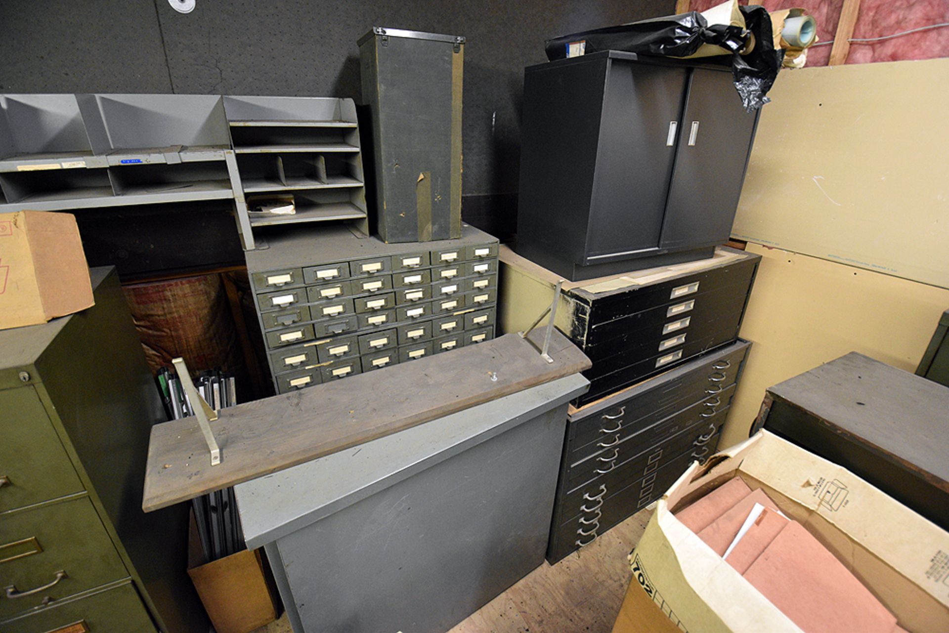 Furniture Throughout Room: File Cabinets, Sofa, Flat Files & Electronics (NO CAMERA EQUIP) - Image 4 of 10