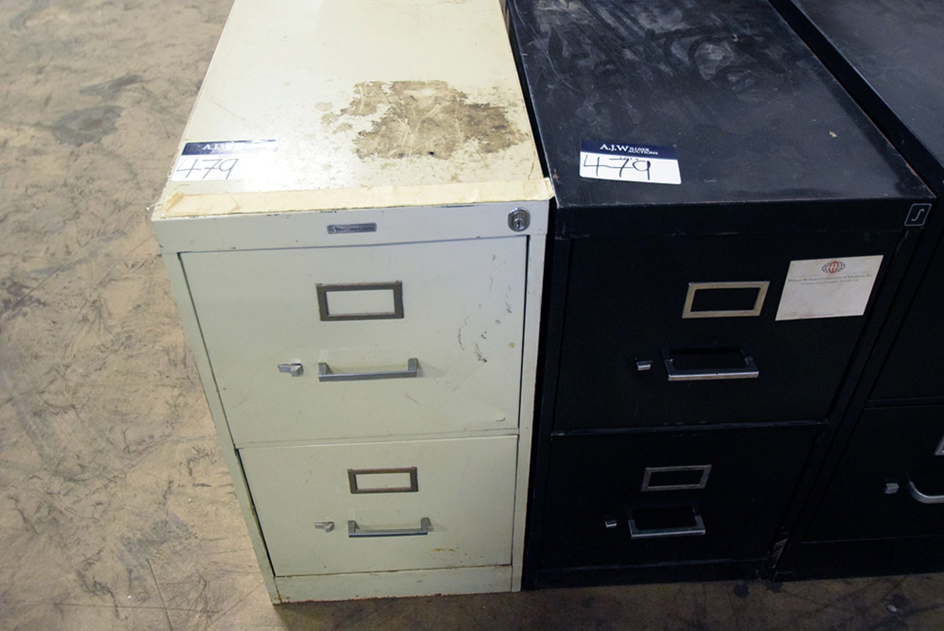 A Group of (3) Ass't 2-Draw File Cabinets - Image 2 of 4