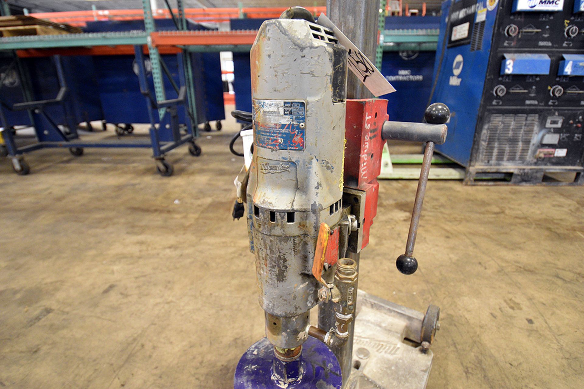 MILWAUKEE DYMODRILL CORE DRILL RIG - Image 3 of 5