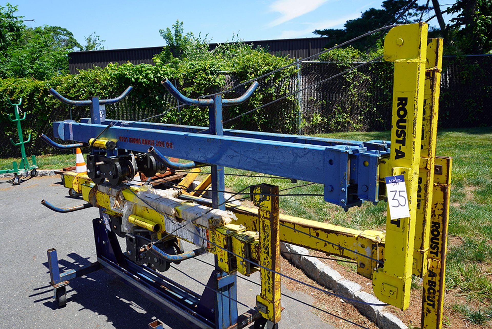 (4) Roust-A-Bout Material Handlers, (2) Extra Masts & Pipe Rack - Image 9 of 31