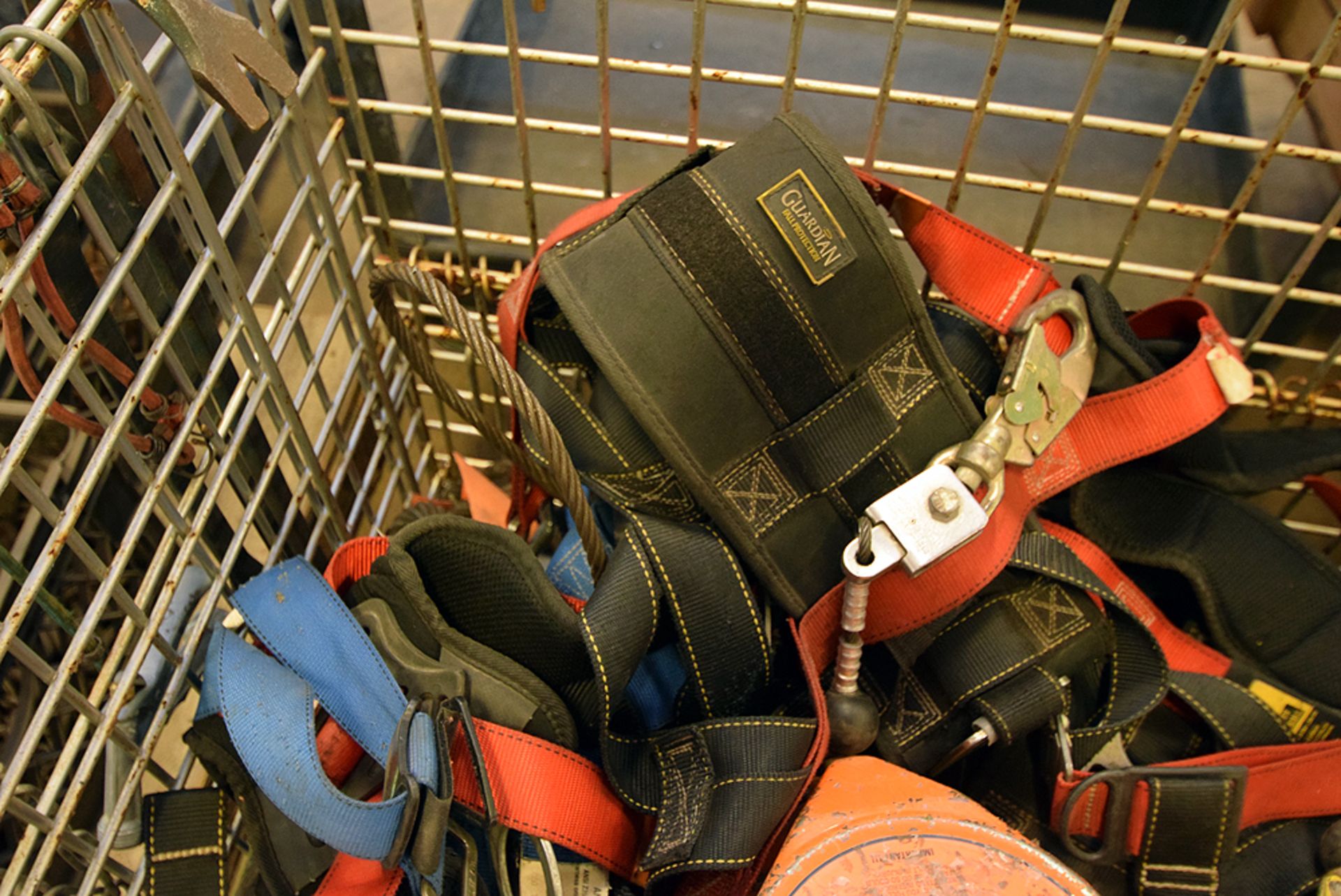 A Group of Fall Protection Harnesses, Braided Wire Slings, Nylon Slings, Braided Rope and Collapsibl - Image 3 of 6