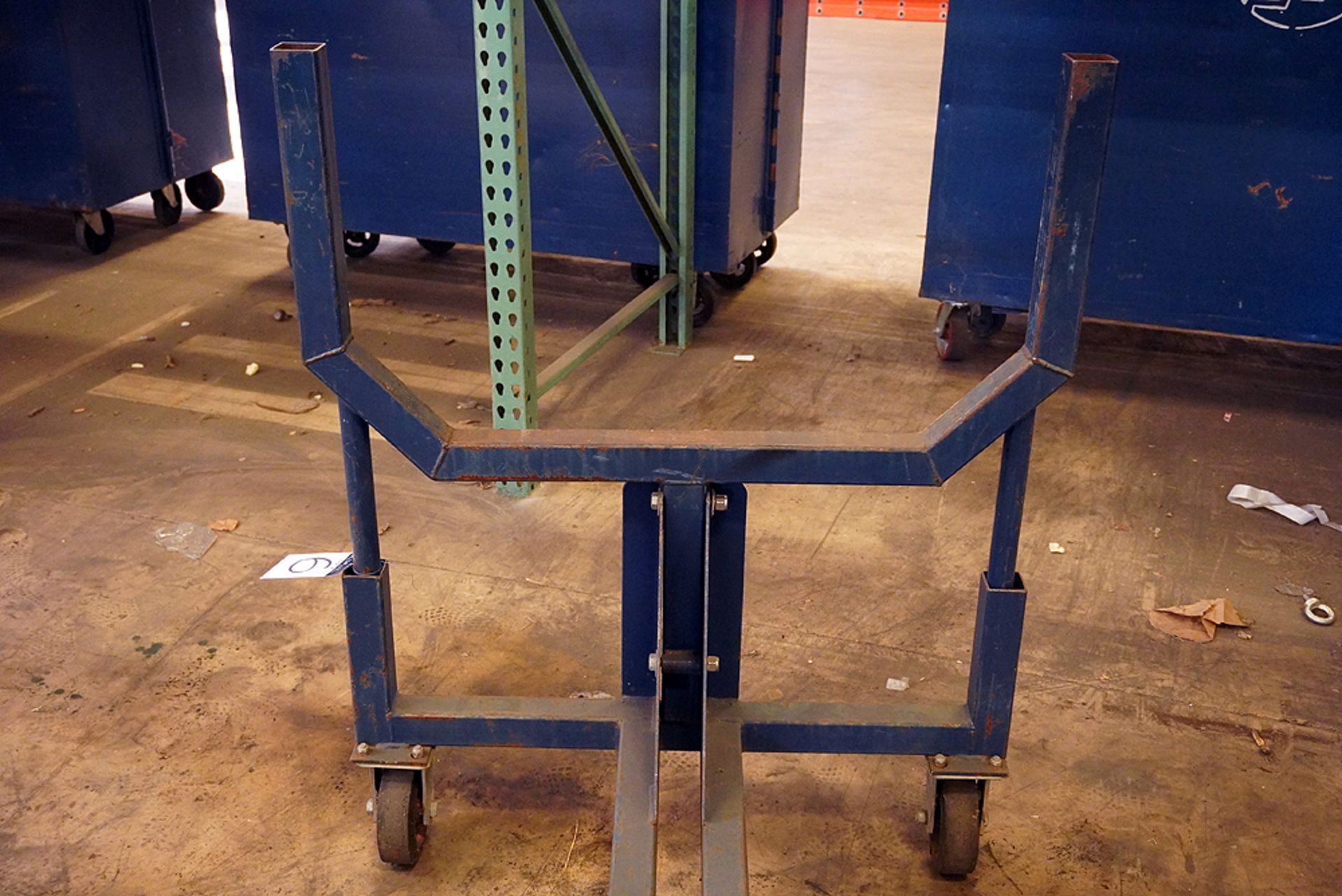 5 FOOT ROLLING STEEL PIPE CART - Image 2 of 5