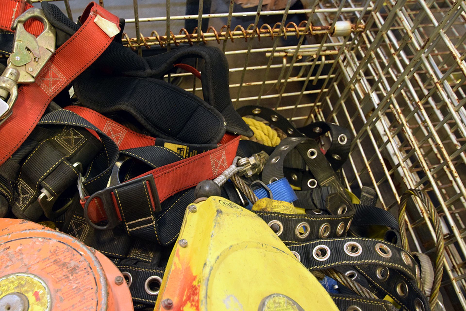 A Group of Fall Protection Harnesses, Braided Wire Slings, Nylon Slings, Braided Rope and Collapsibl - Image 4 of 6