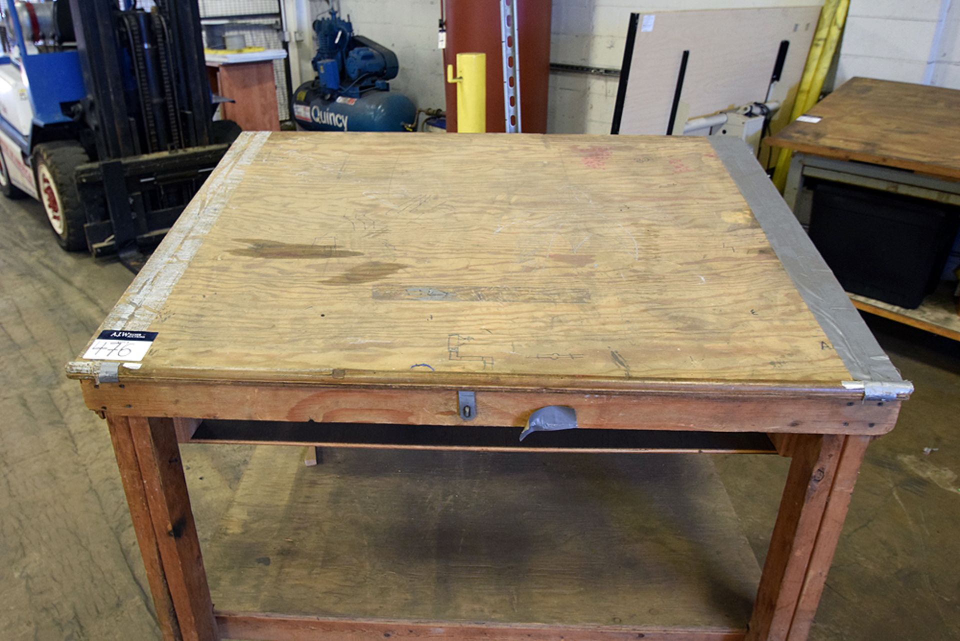 Portable 2-Shelf Drafting Table - Image 4 of 4