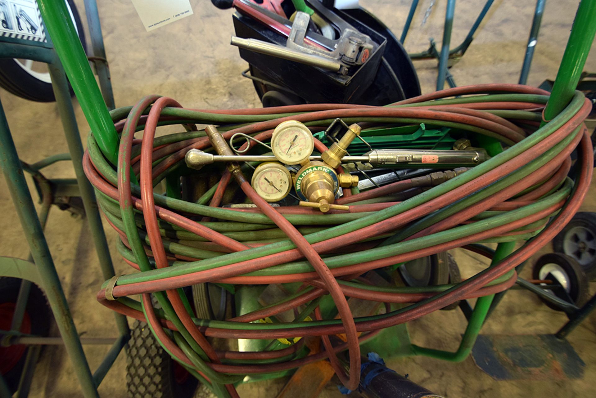 Acetylene Hose, Torch and Cart Set - Image 2 of 2