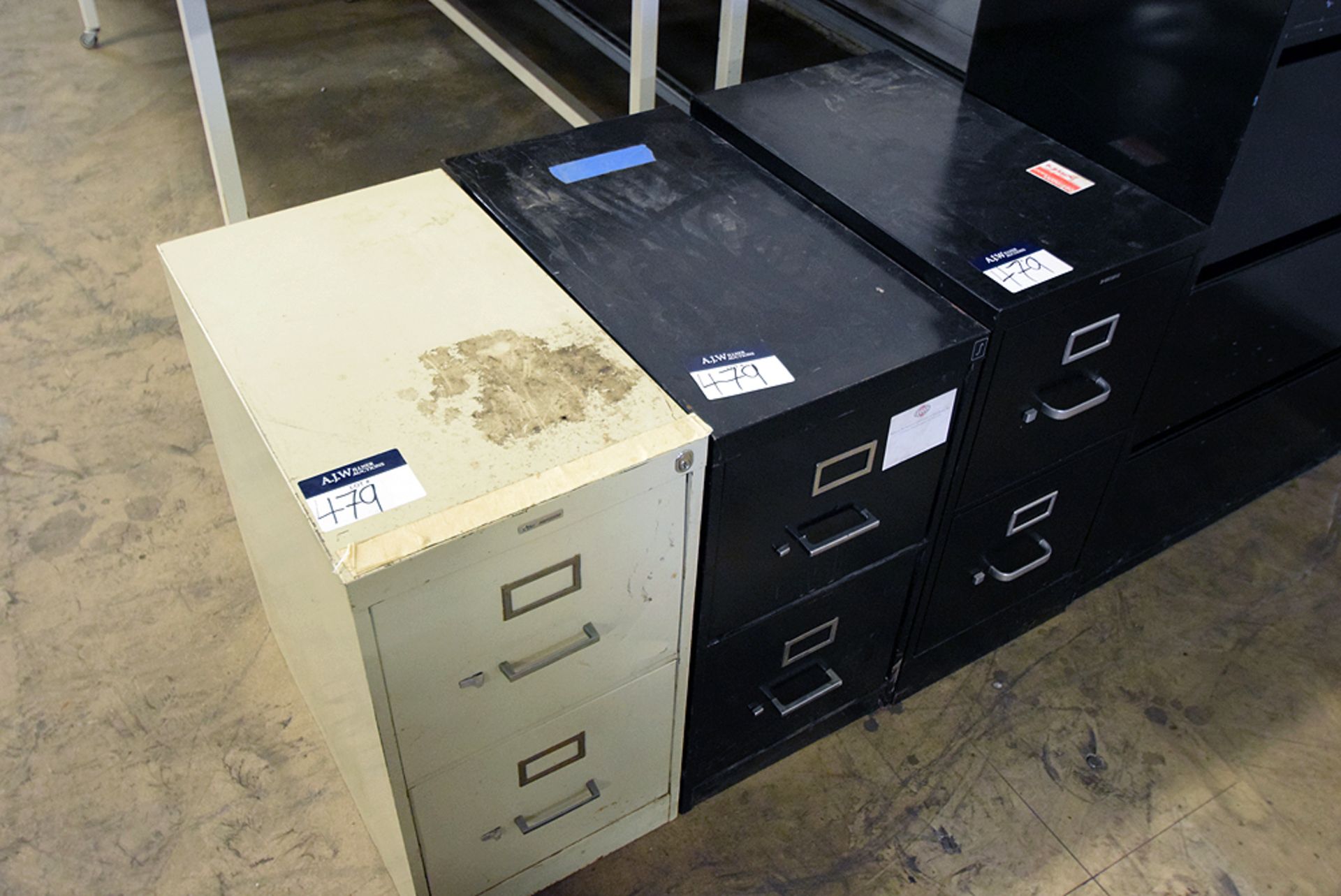 A Group of (3) Ass't 2-Draw File Cabinets - Image 4 of 4