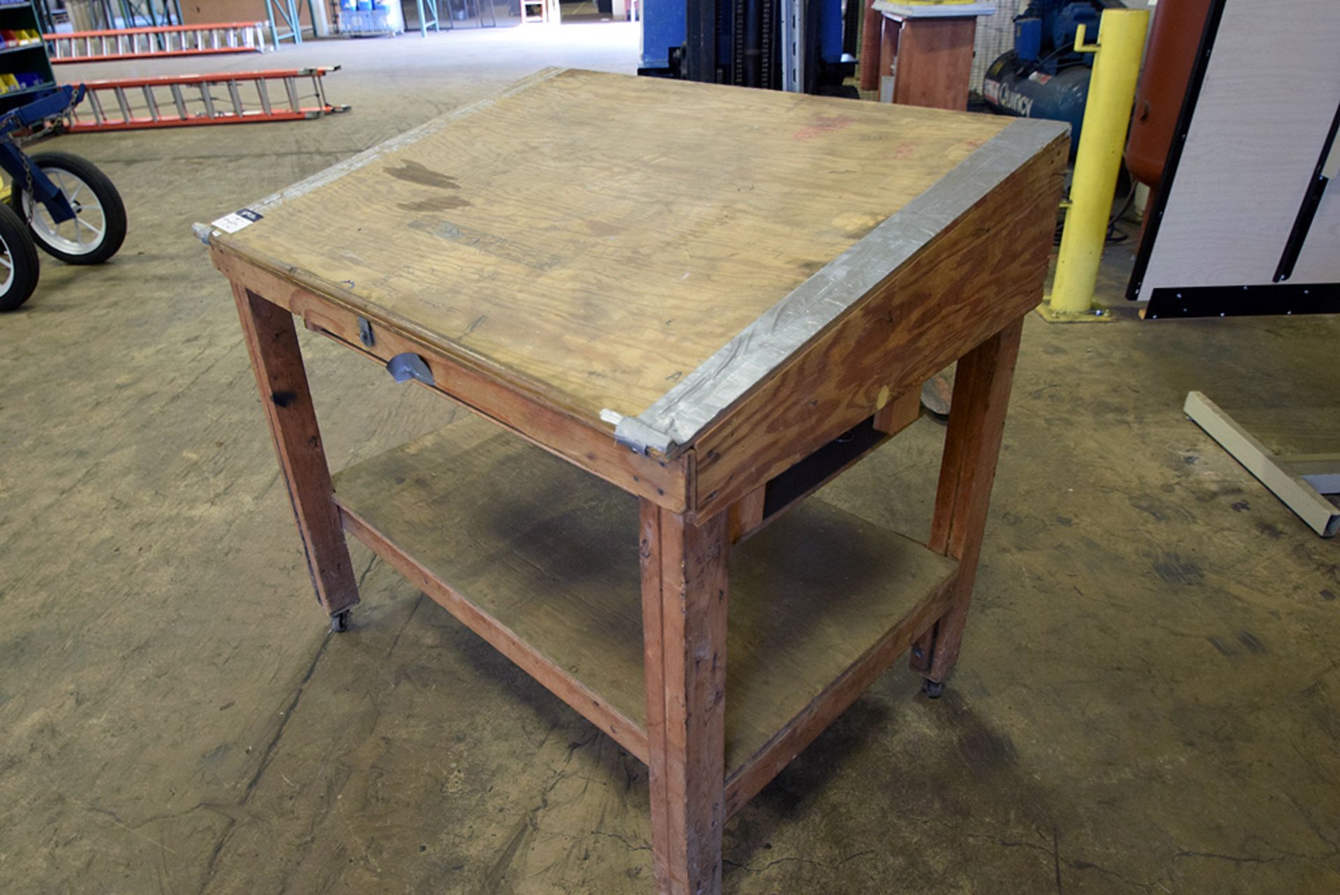 Portable 2-Shelf Drafting Table - Image 3 of 4