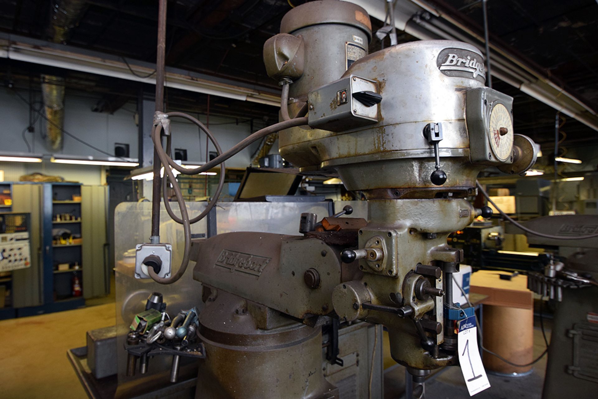 Bridgeport Vertical Milling Machine, 1-1/2 HP - Image 3 of 5