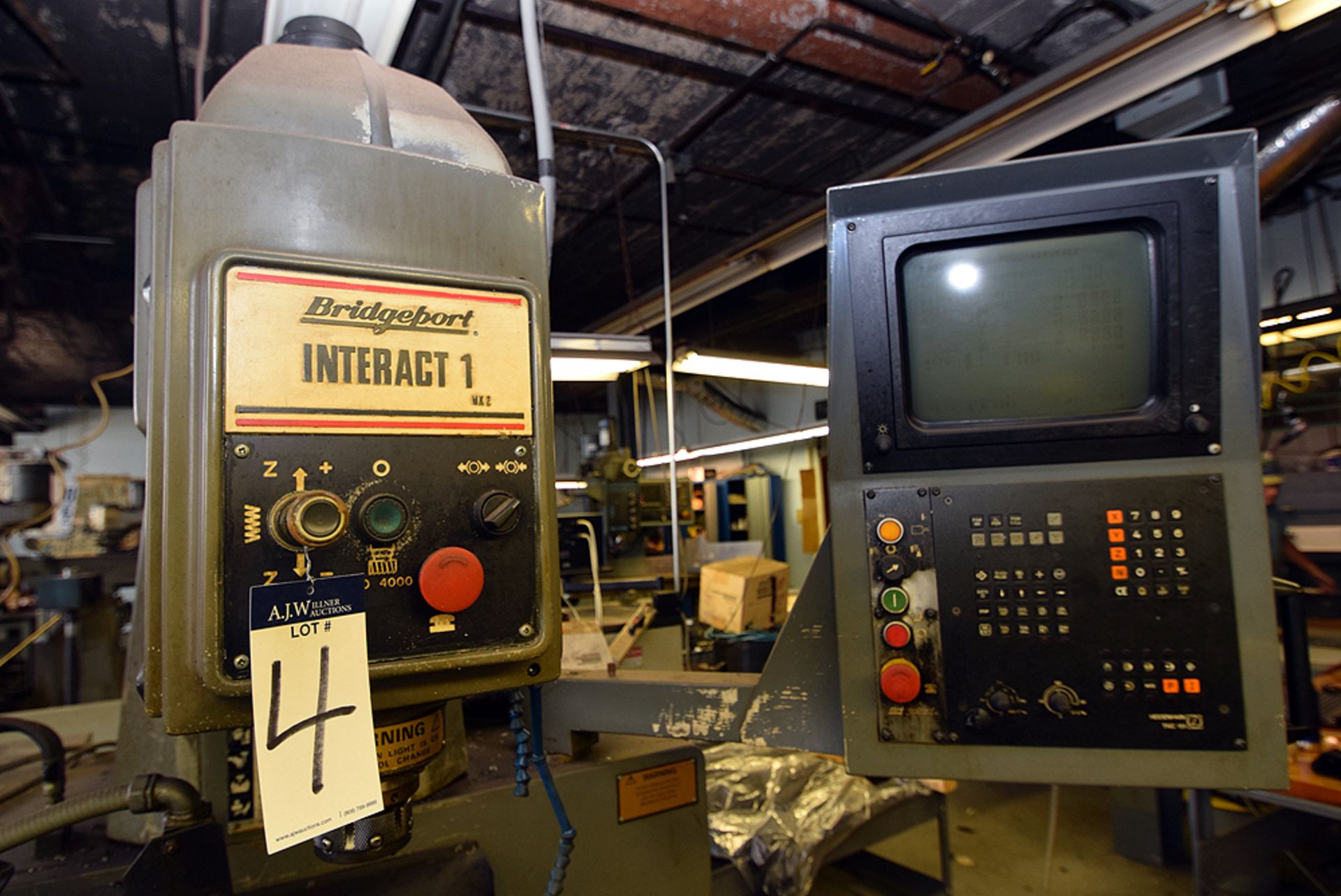 Bridgeport Iteract 1MK2, CNC Milling Machine w/ Heidenhain TNC151 DRO & Erickson 400 Speed Indexer - Image 3 of 6