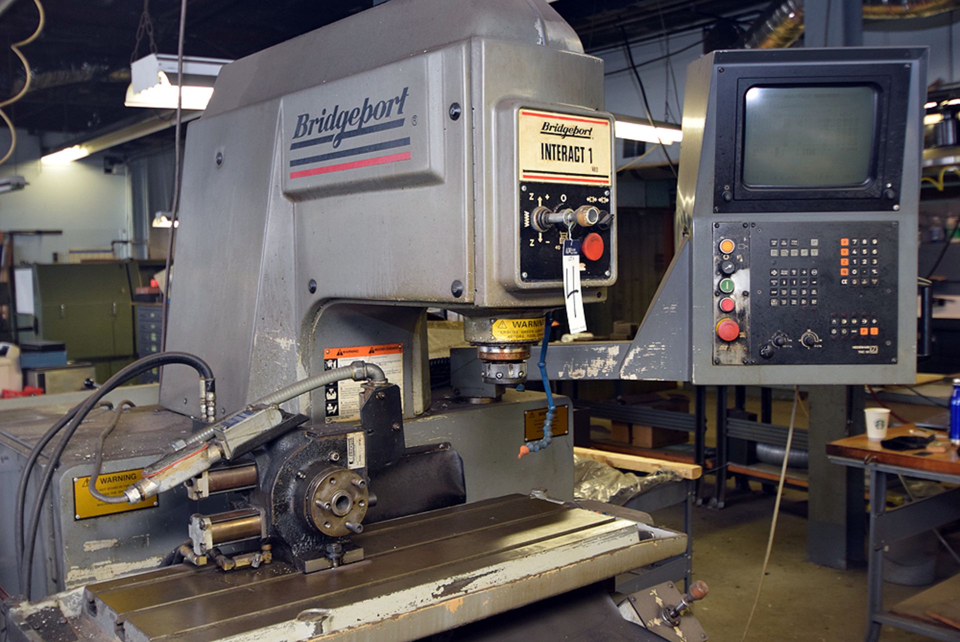 Bridgeport Iteract 1MK2, CNC Milling Machine w/ Heidenhain TNC151 DRO & Erickson 400 Speed Indexer - Image 2 of 6