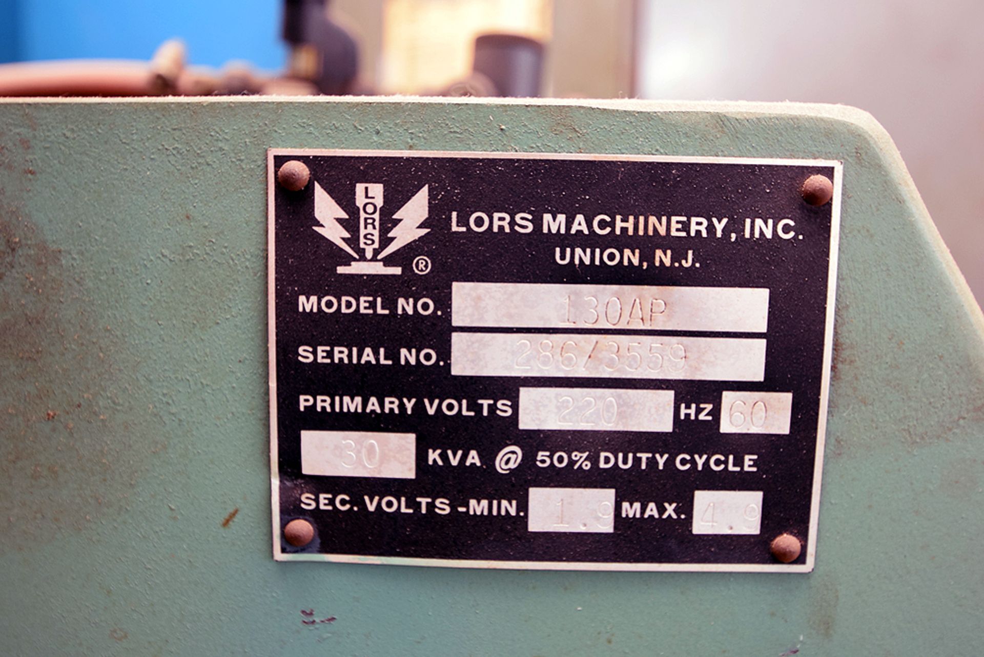 LORS Model 130AP, Spot Welder - Image 3 of 3