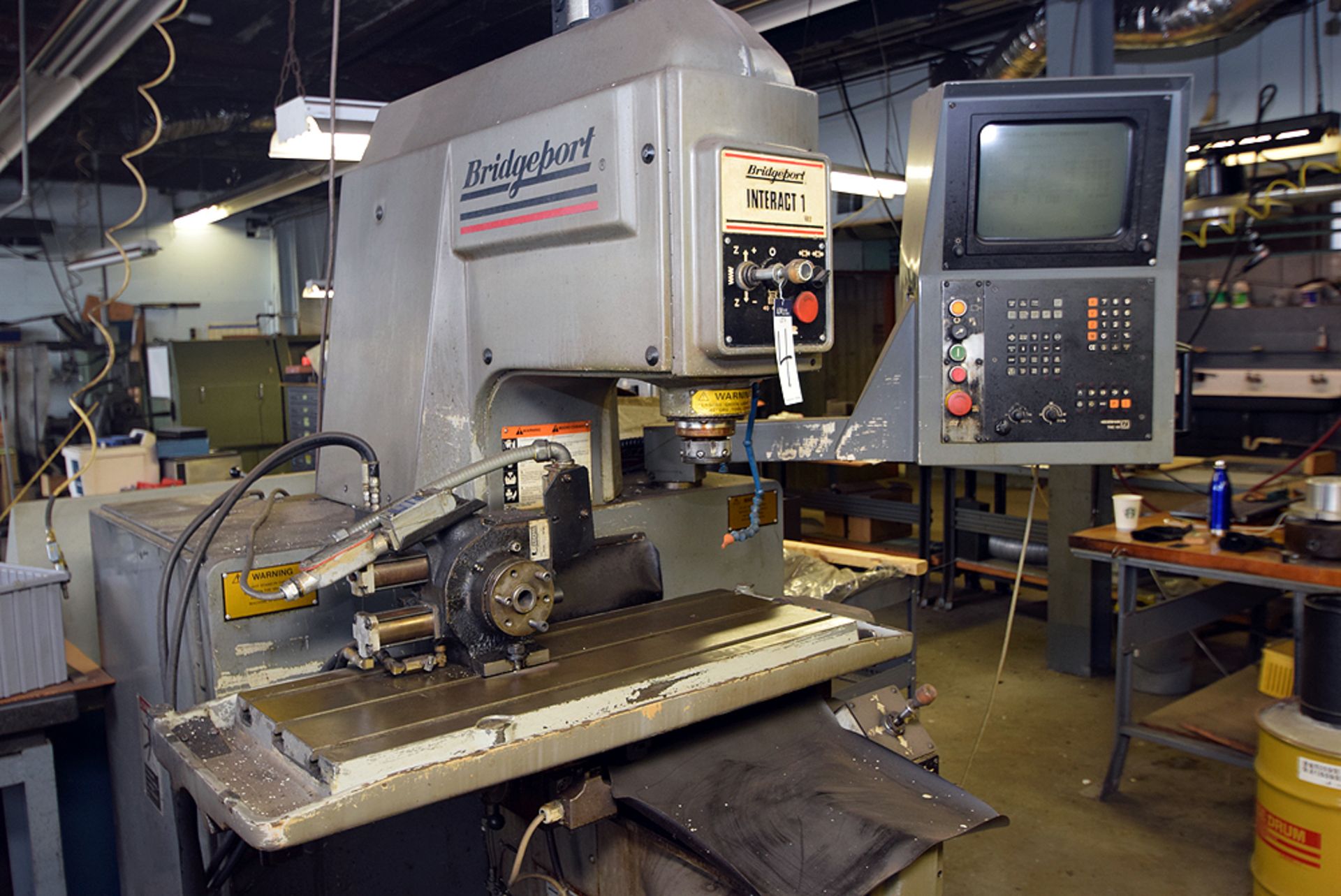 Bridgeport Iteract 1MK2, CNC Milling Machine w/ Heidenhain TNC151 DRO & Erickson 400 Speed Indexer